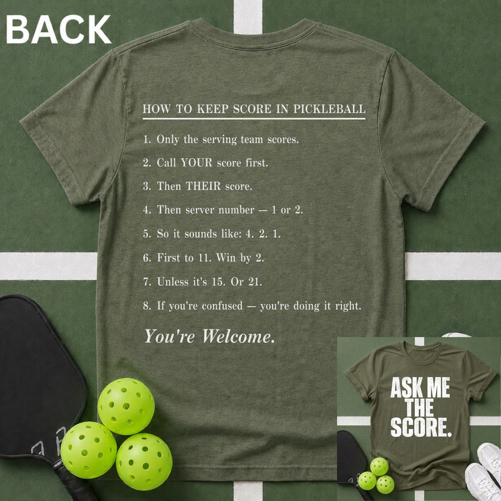 Ask Me The Score Front/Back T-Shirt