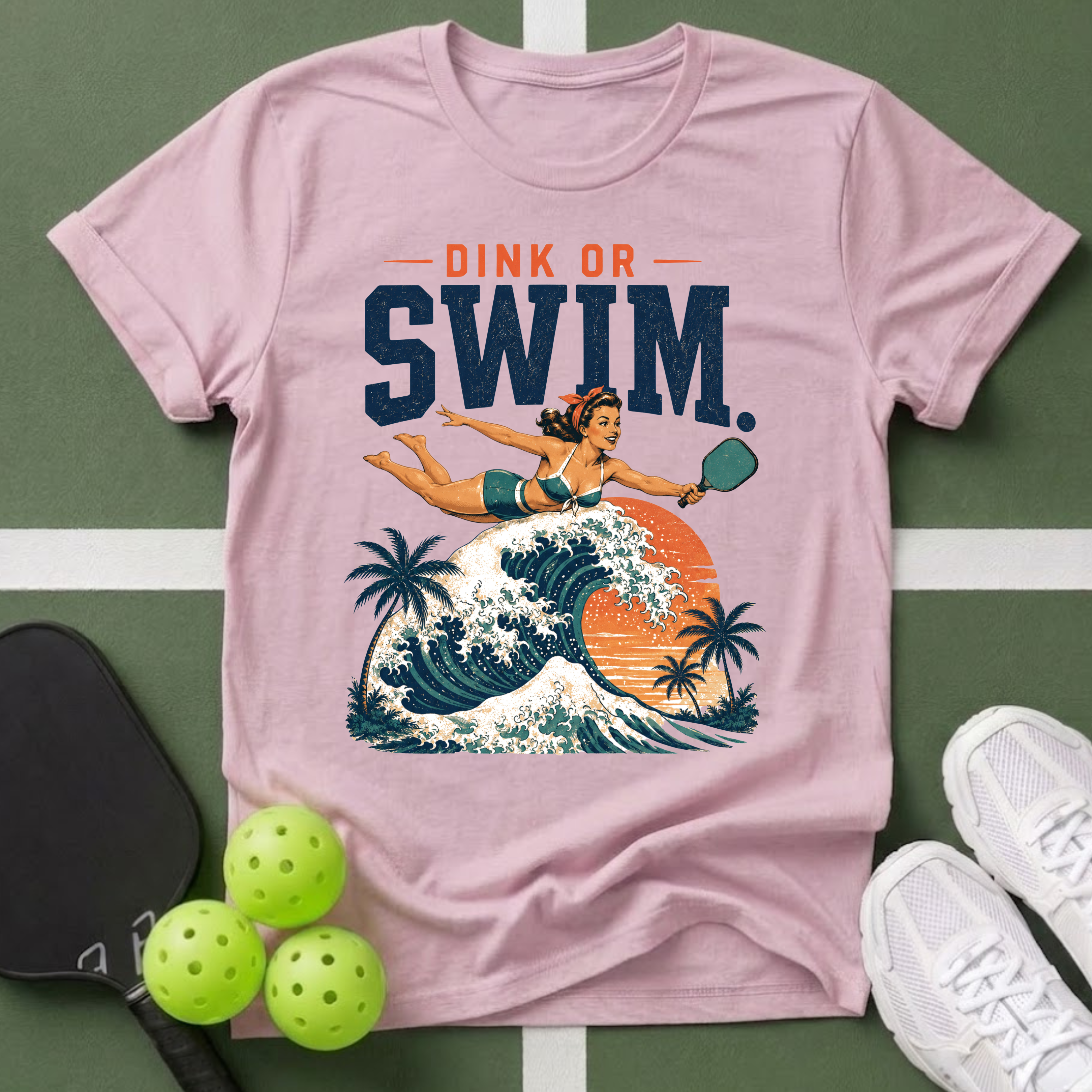 Dink or Swim Pickleball T-Shirt