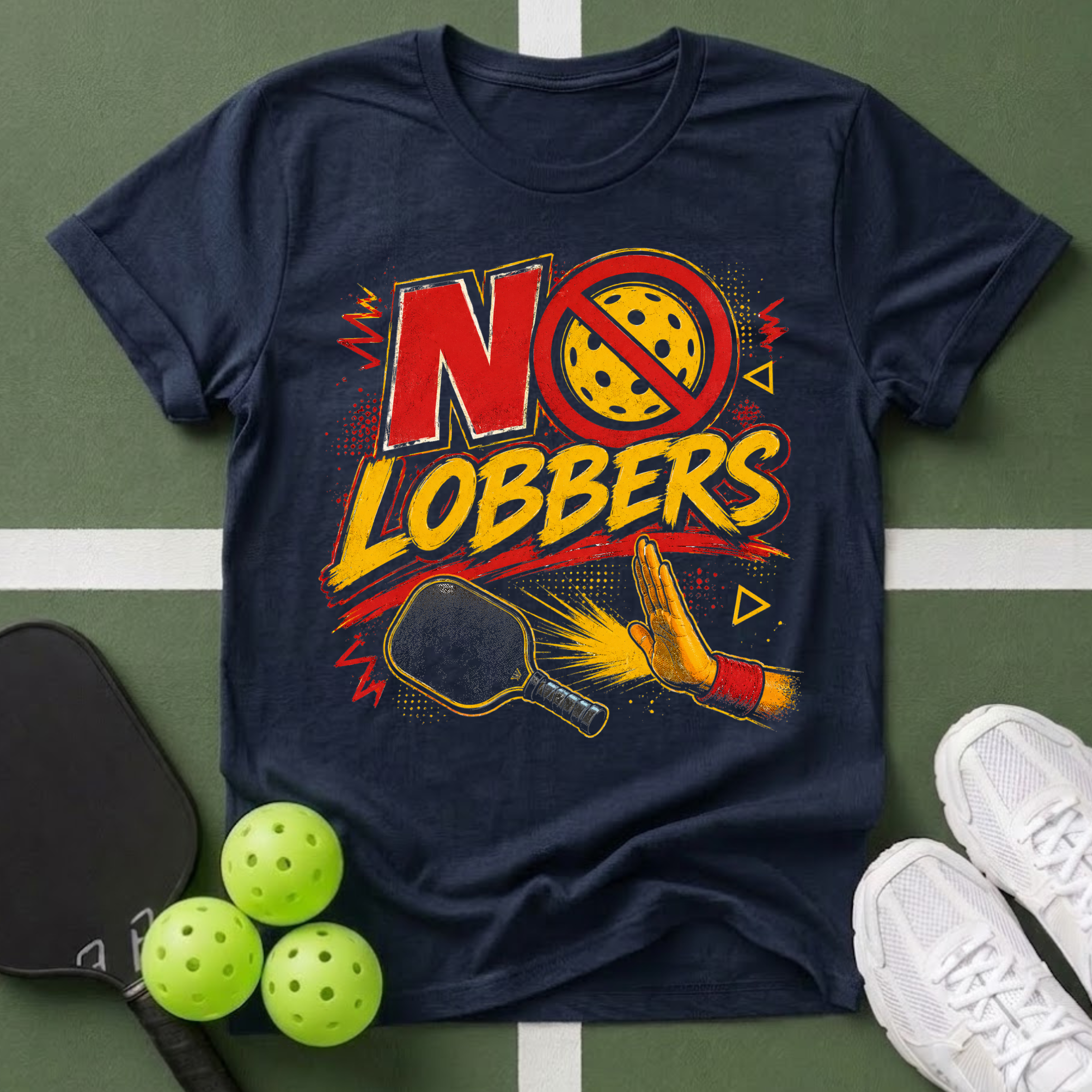 No Lobbers Pickleball T-Shirt