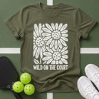 Flower Wild on the Court  T‑Shirt