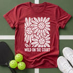 Flower Wild on the Court  T‑Shirt