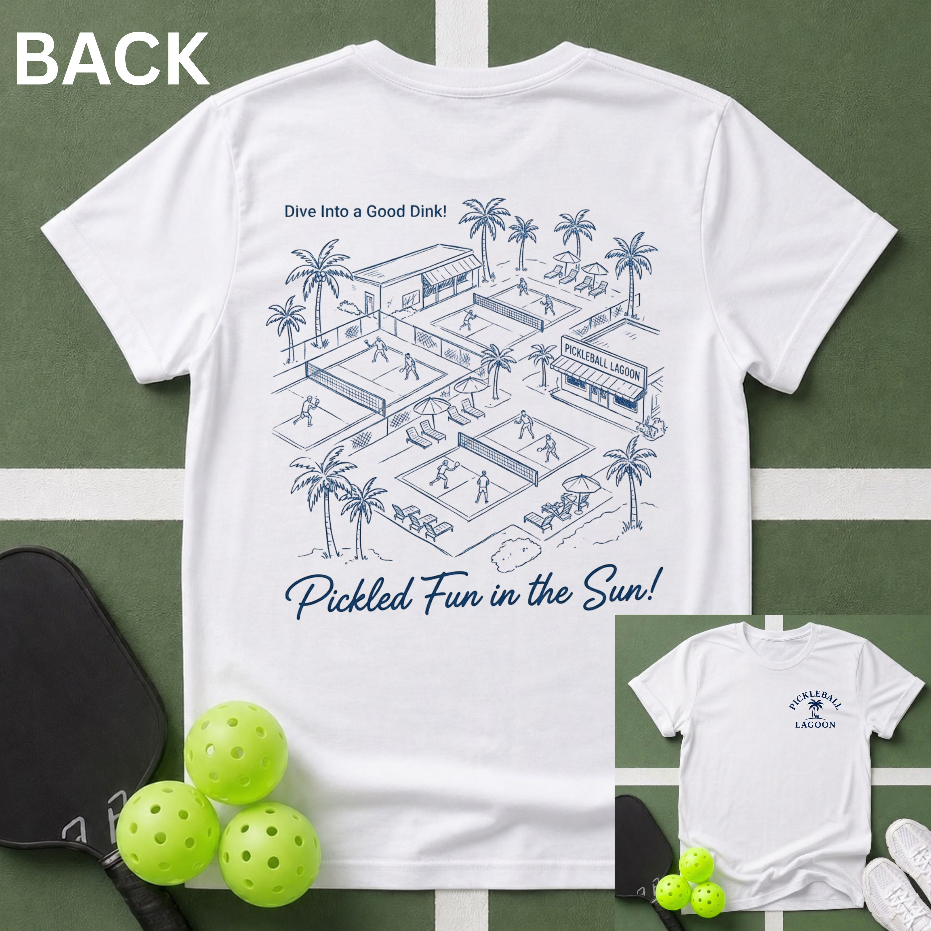 Pickleball Lagoon T-Shirt