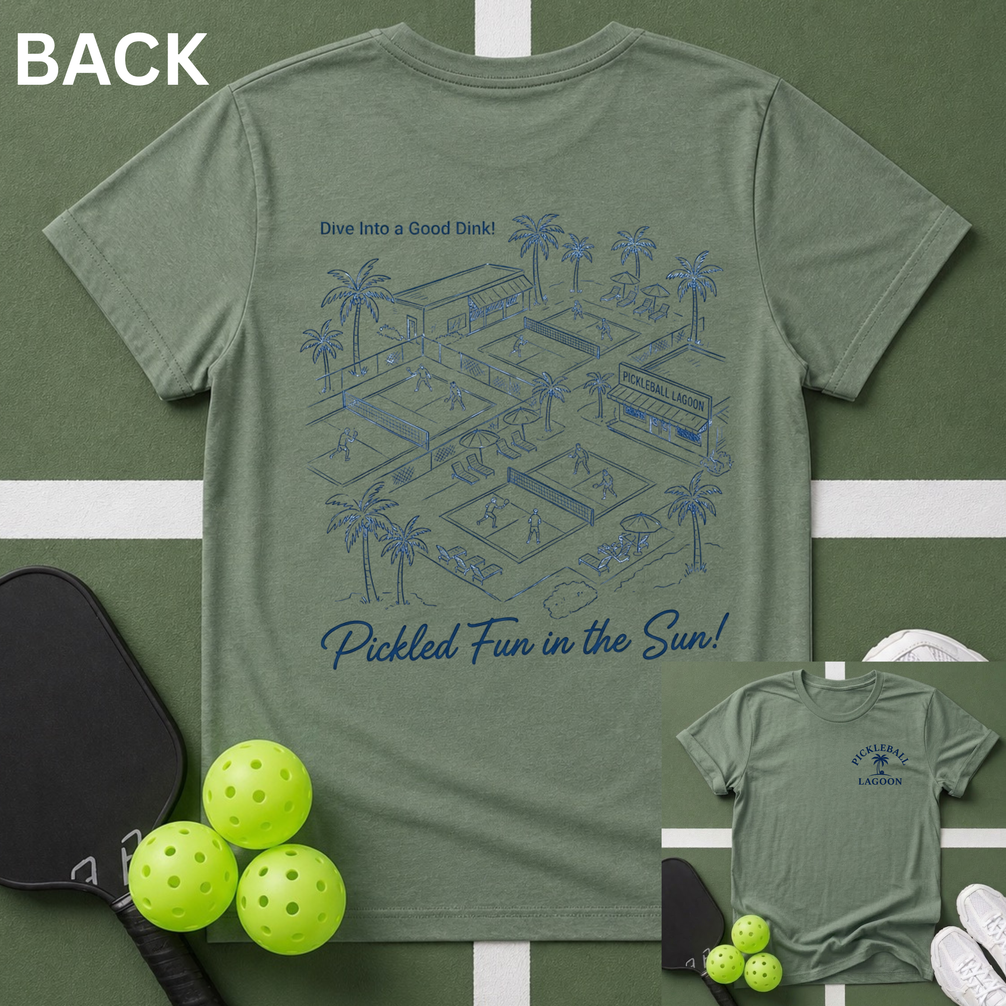 Pickleball Lagoon T-Shirt