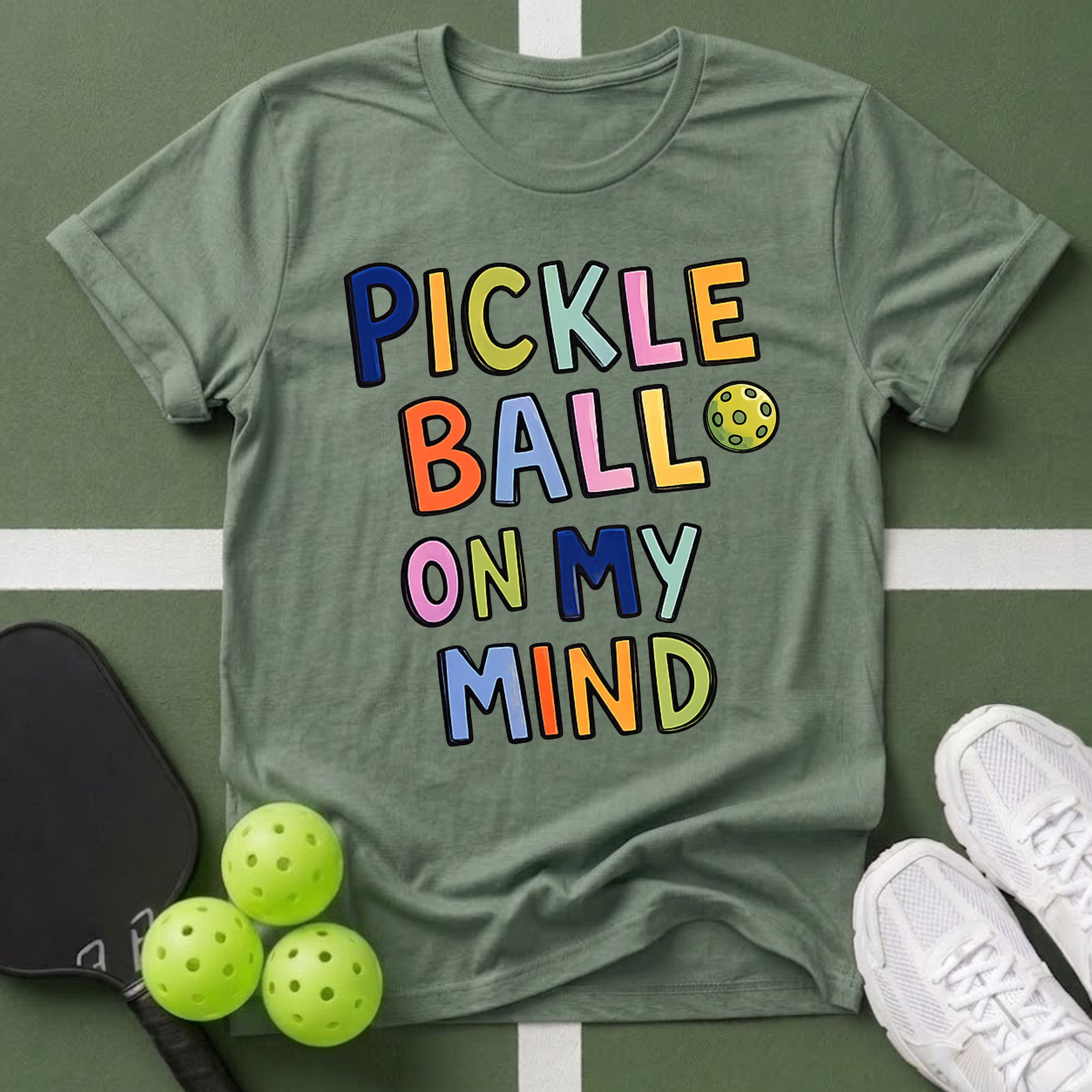 Pickleball On My Mind T-Shirt