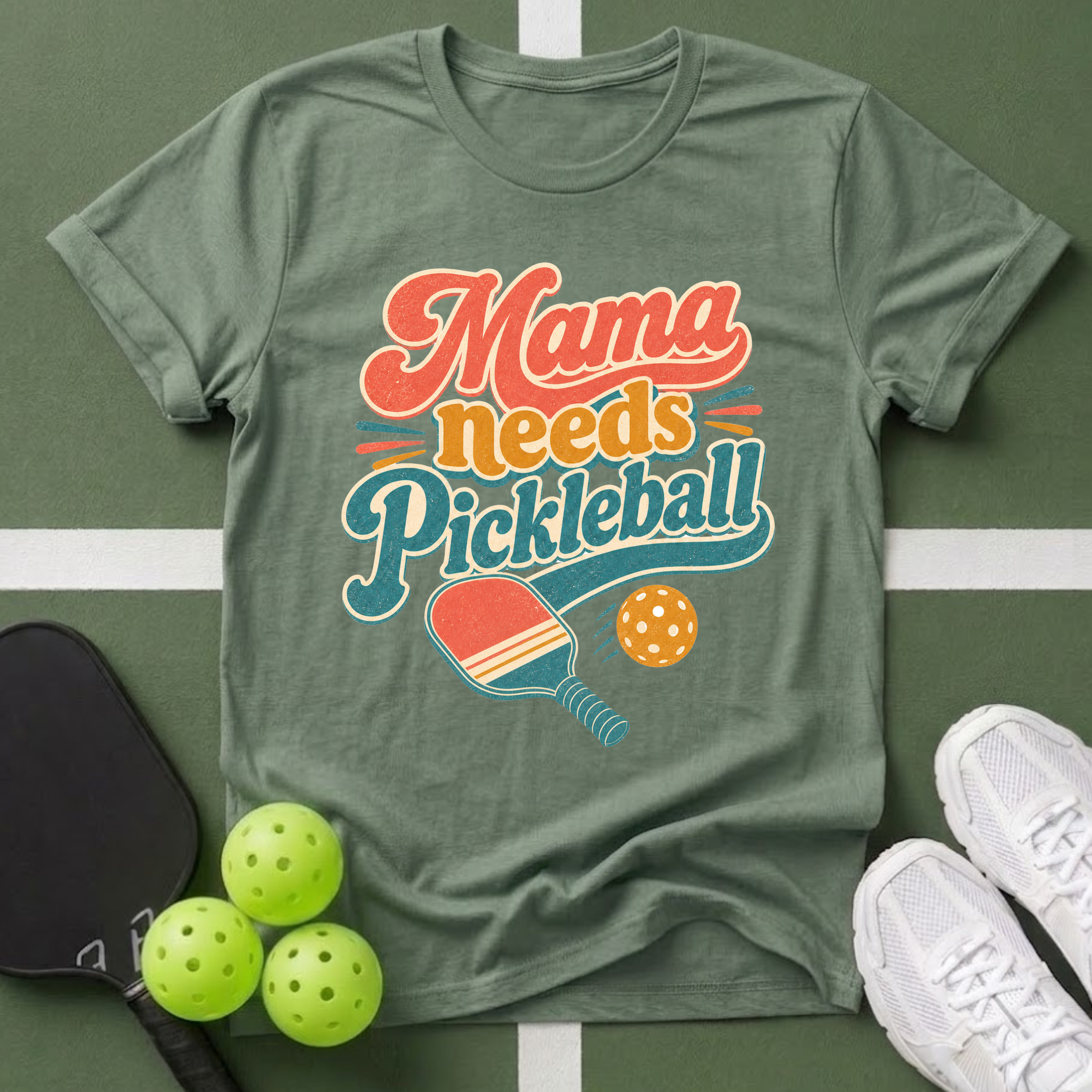 Mama Needs Pickleball T-Shirt