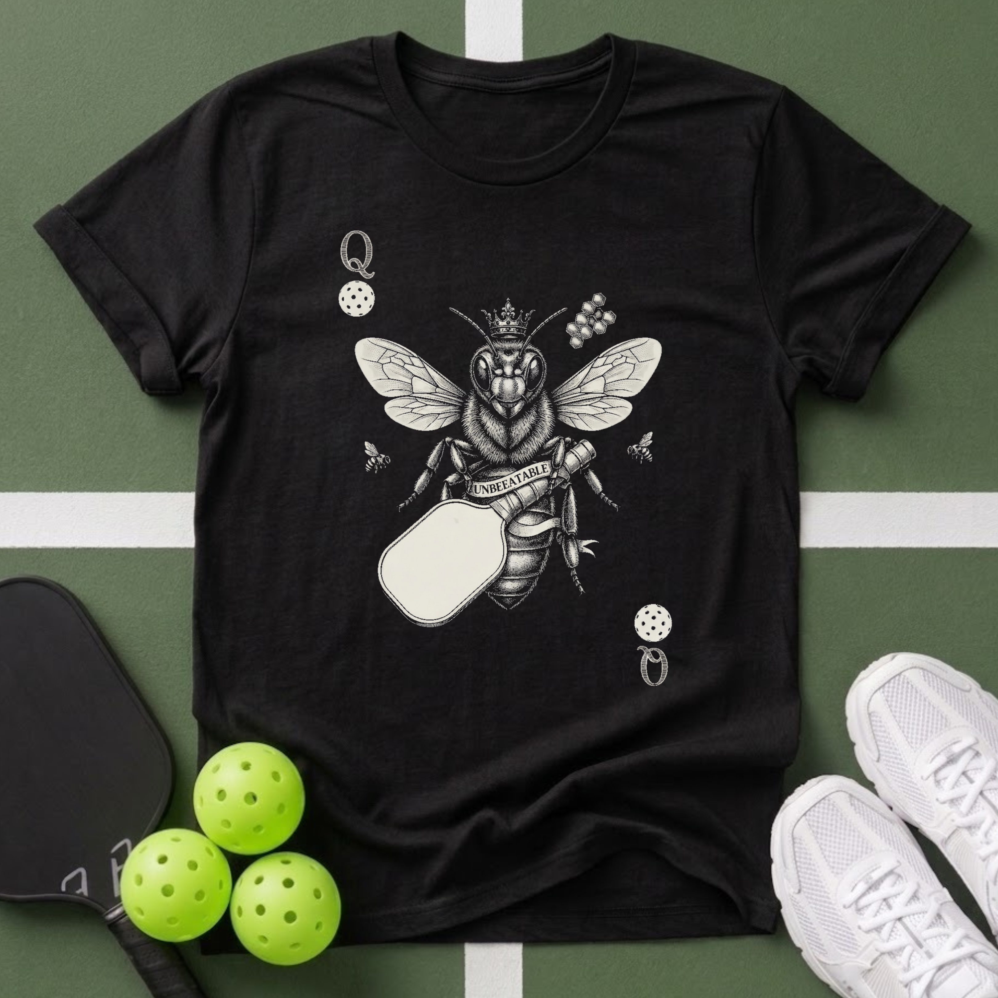 Cards Queen Bee and Paddle T-Shirt