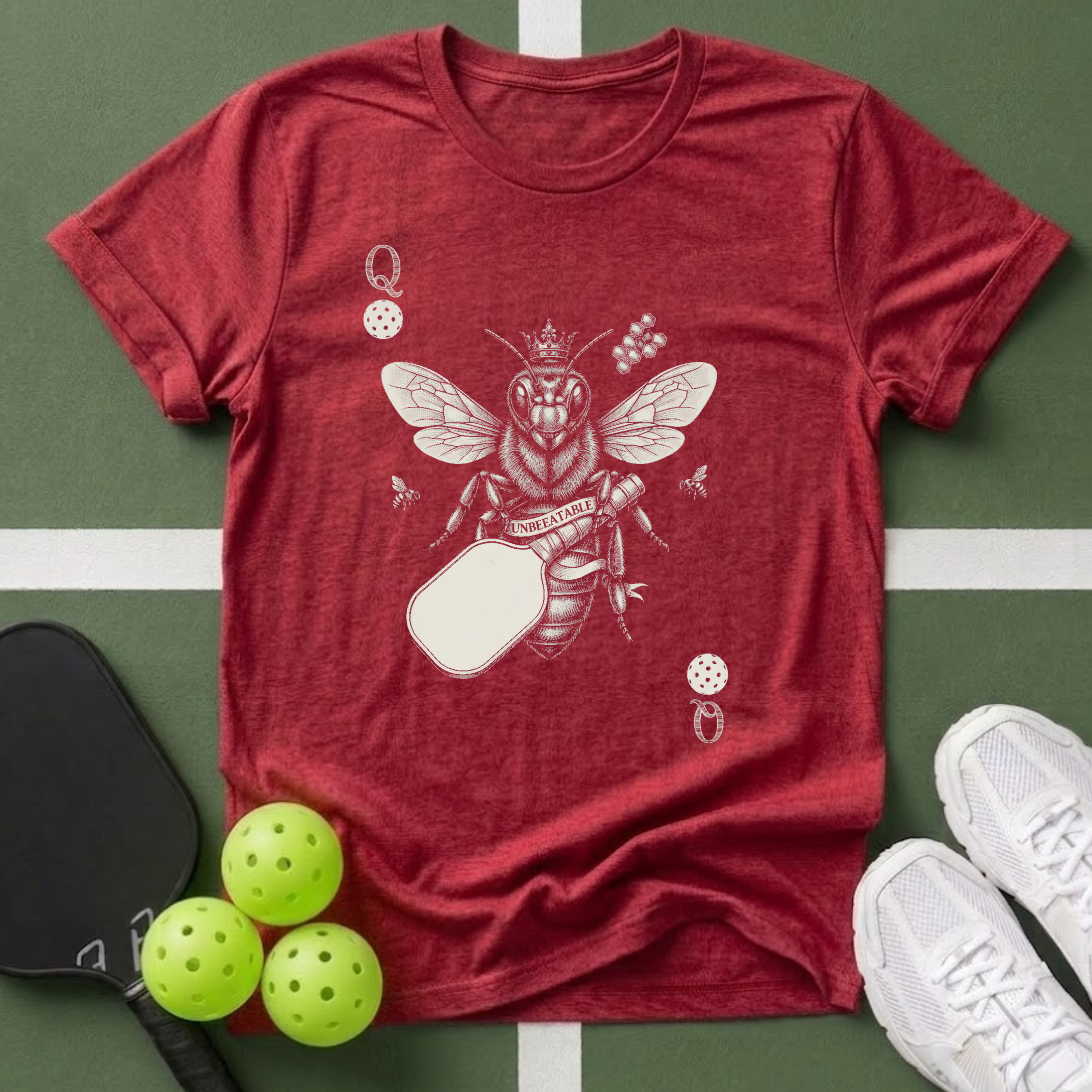 Cards Queen Bee and Paddle T-Shirt