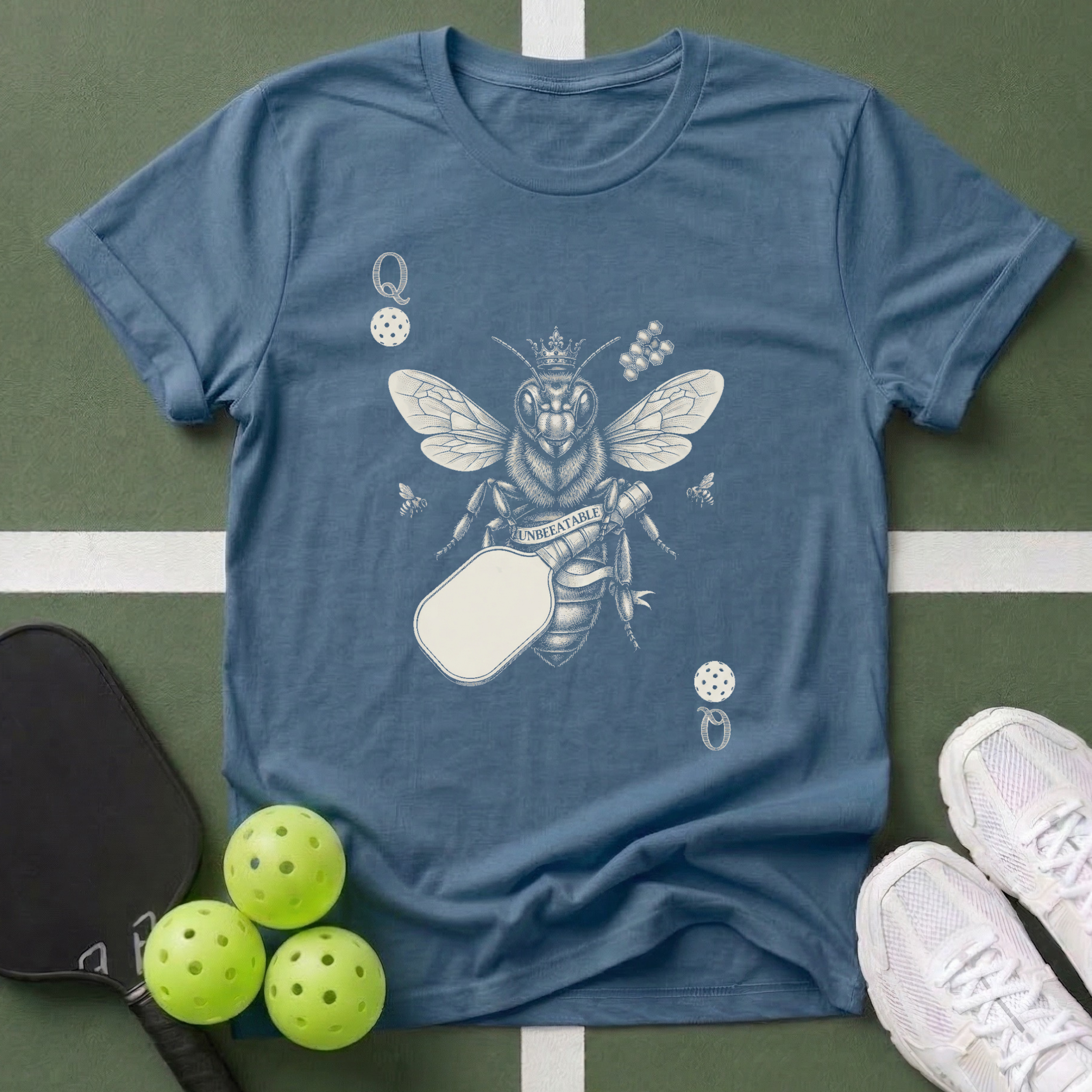 Cards Queen Bee and Paddle T-Shirt