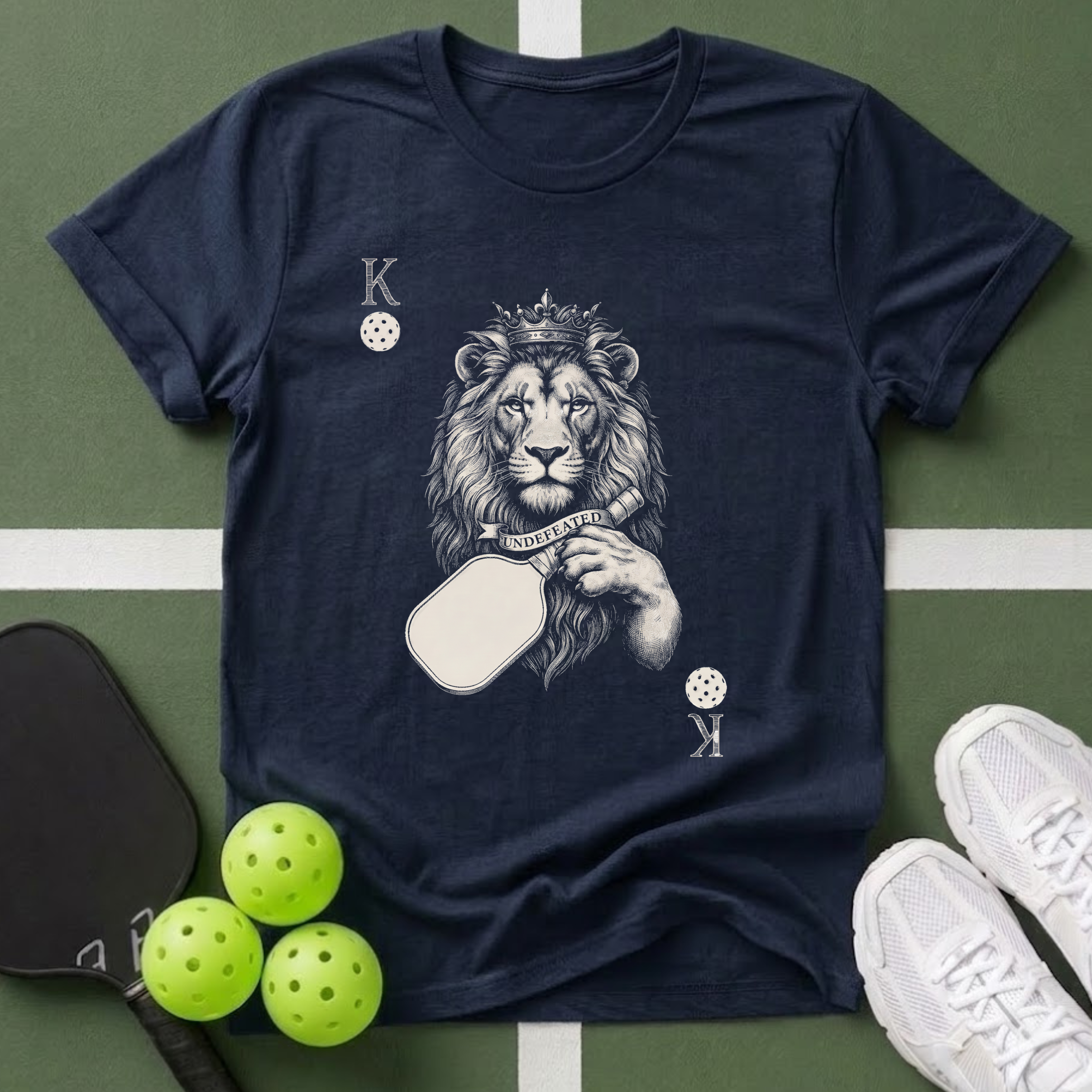 Cards King Lion T-Shirt