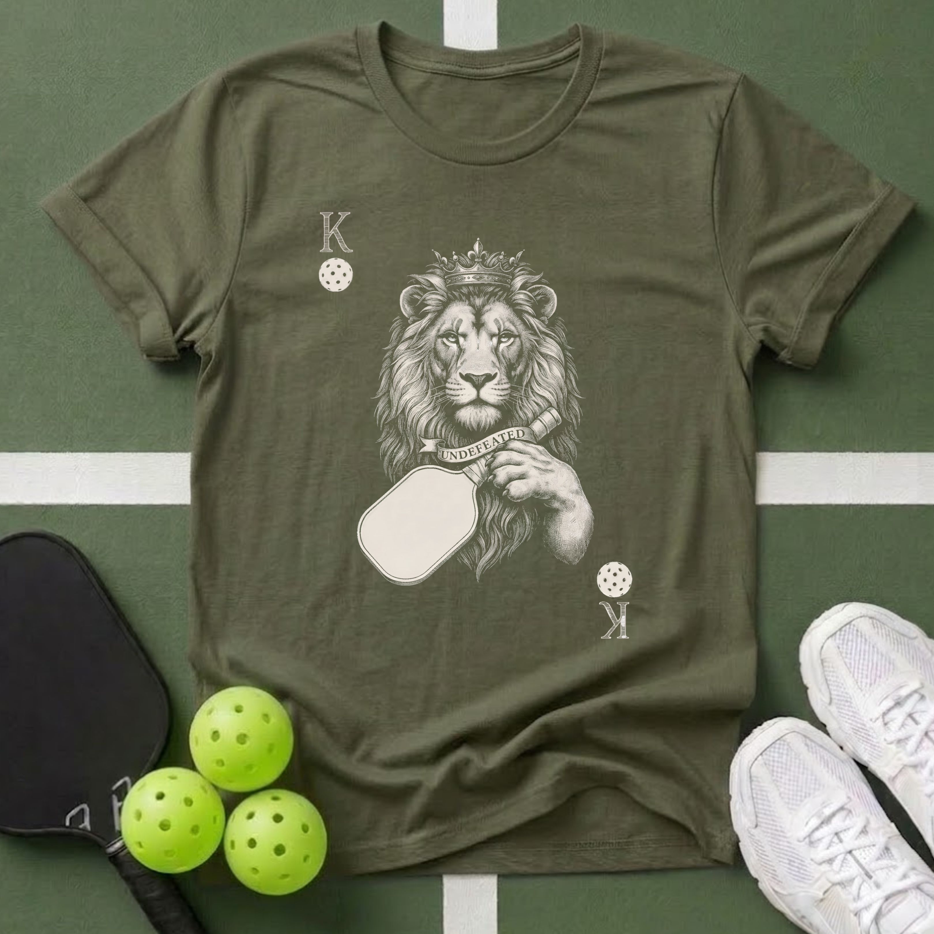 Cards King Lion T-Shirt