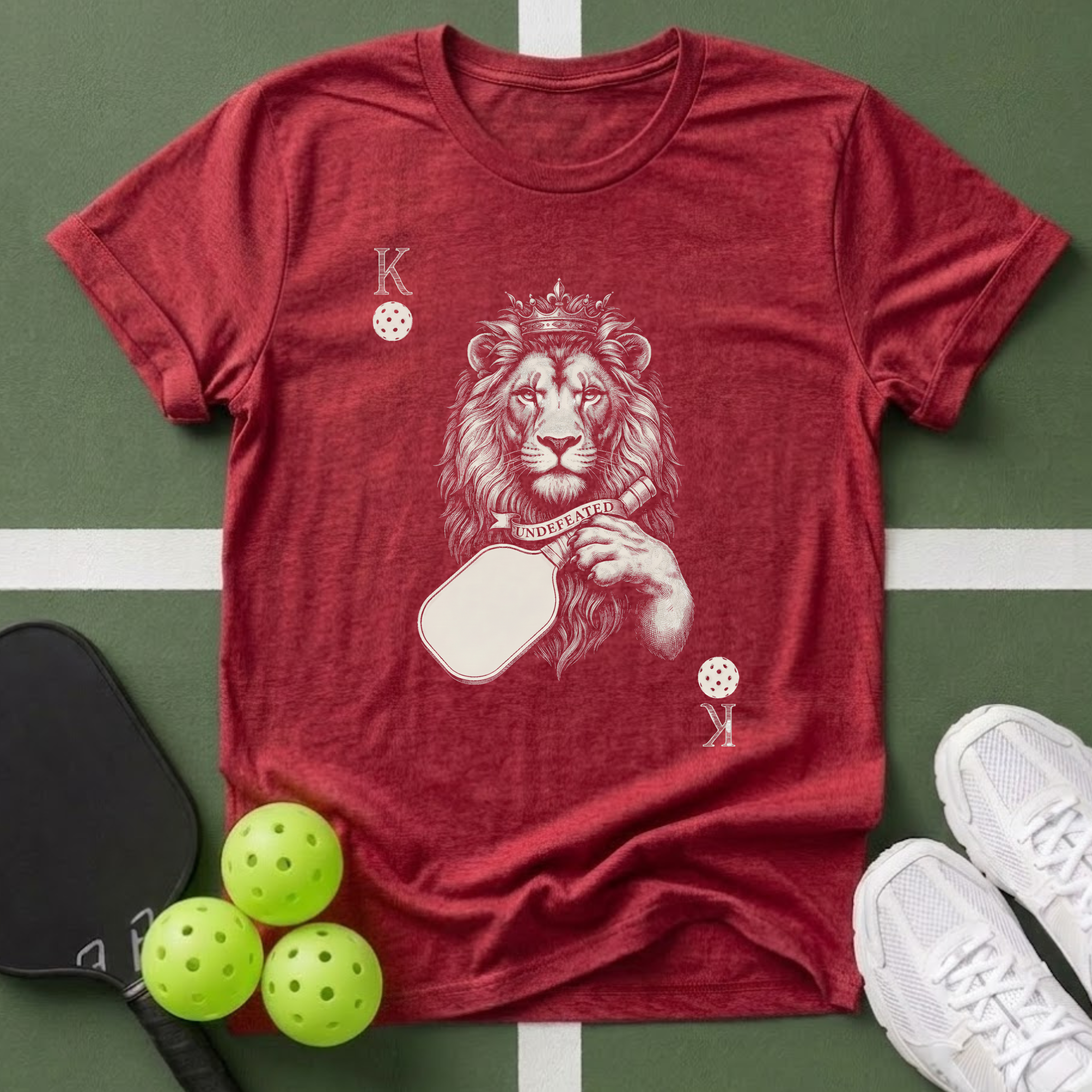 Cards King Lion T-Shirt