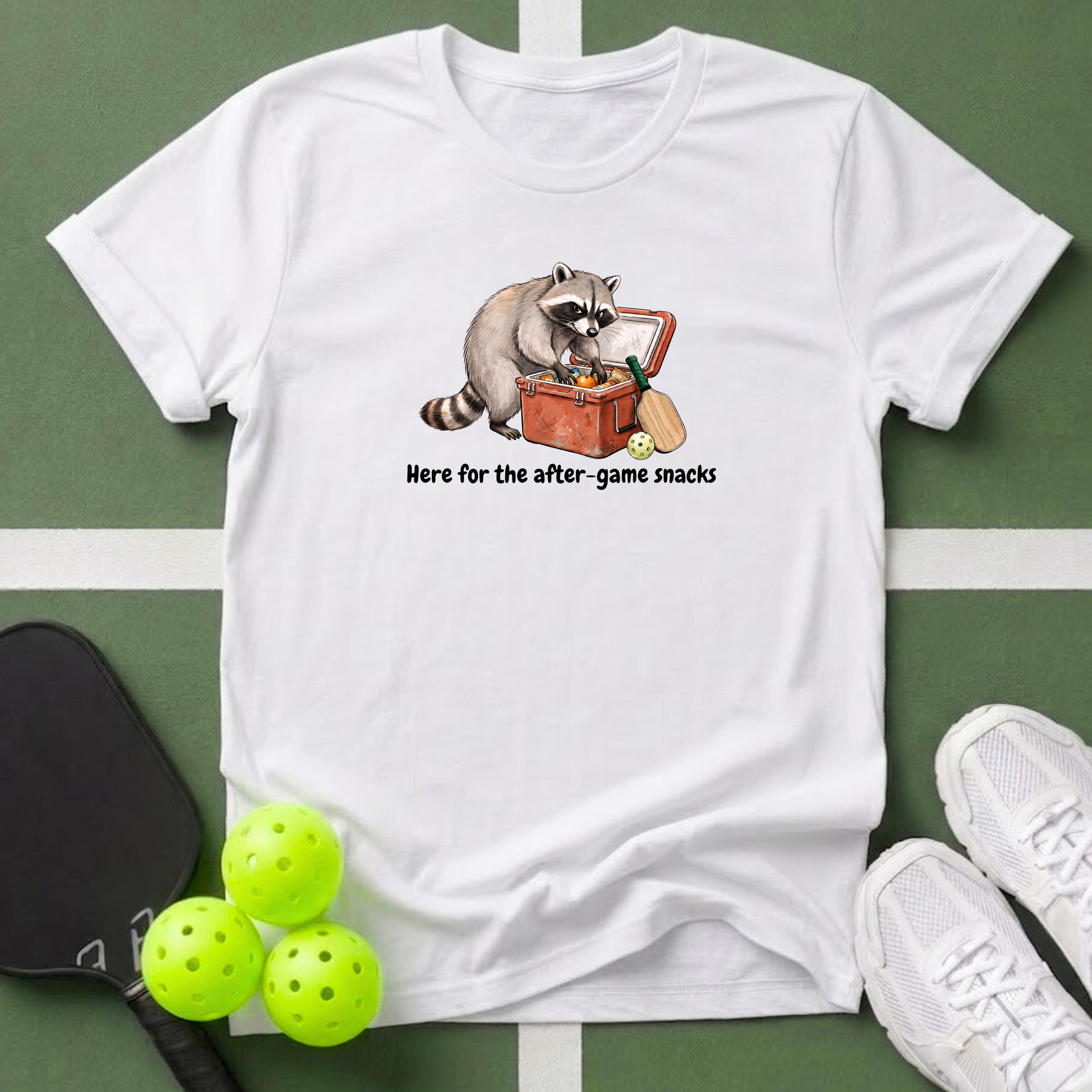 After-Game Snacks Raccoon T-Shirt