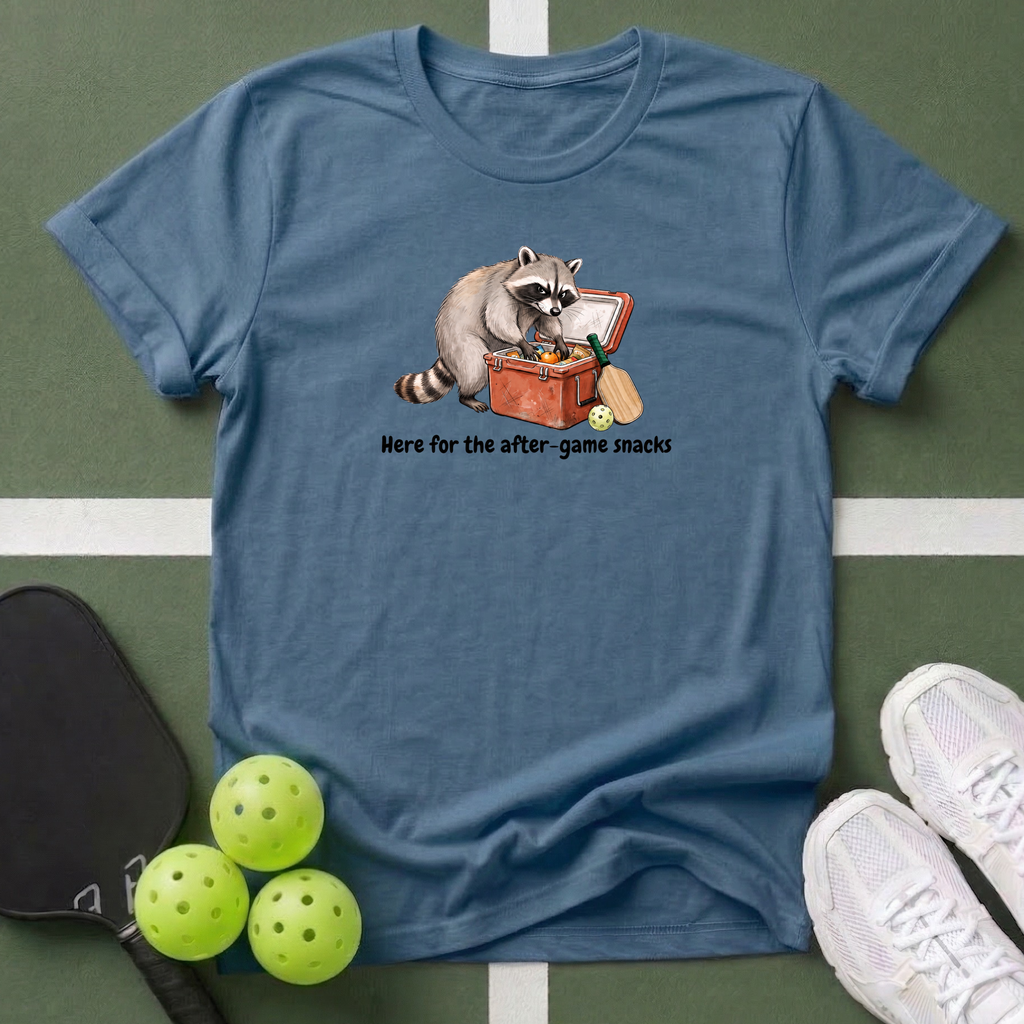 After-Game Snacks Raccoon T-Shirt