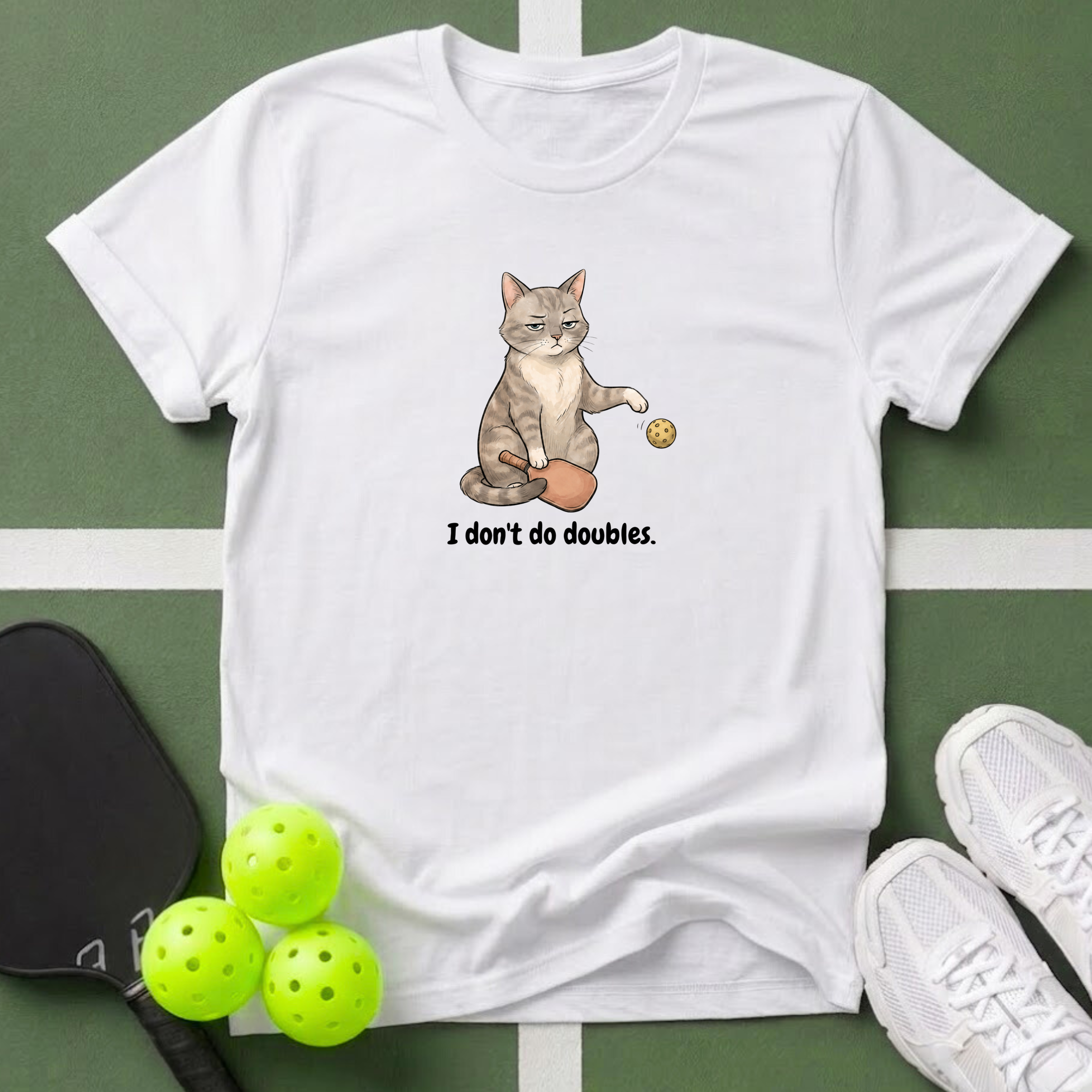 No Doubles Cat T-Shirt