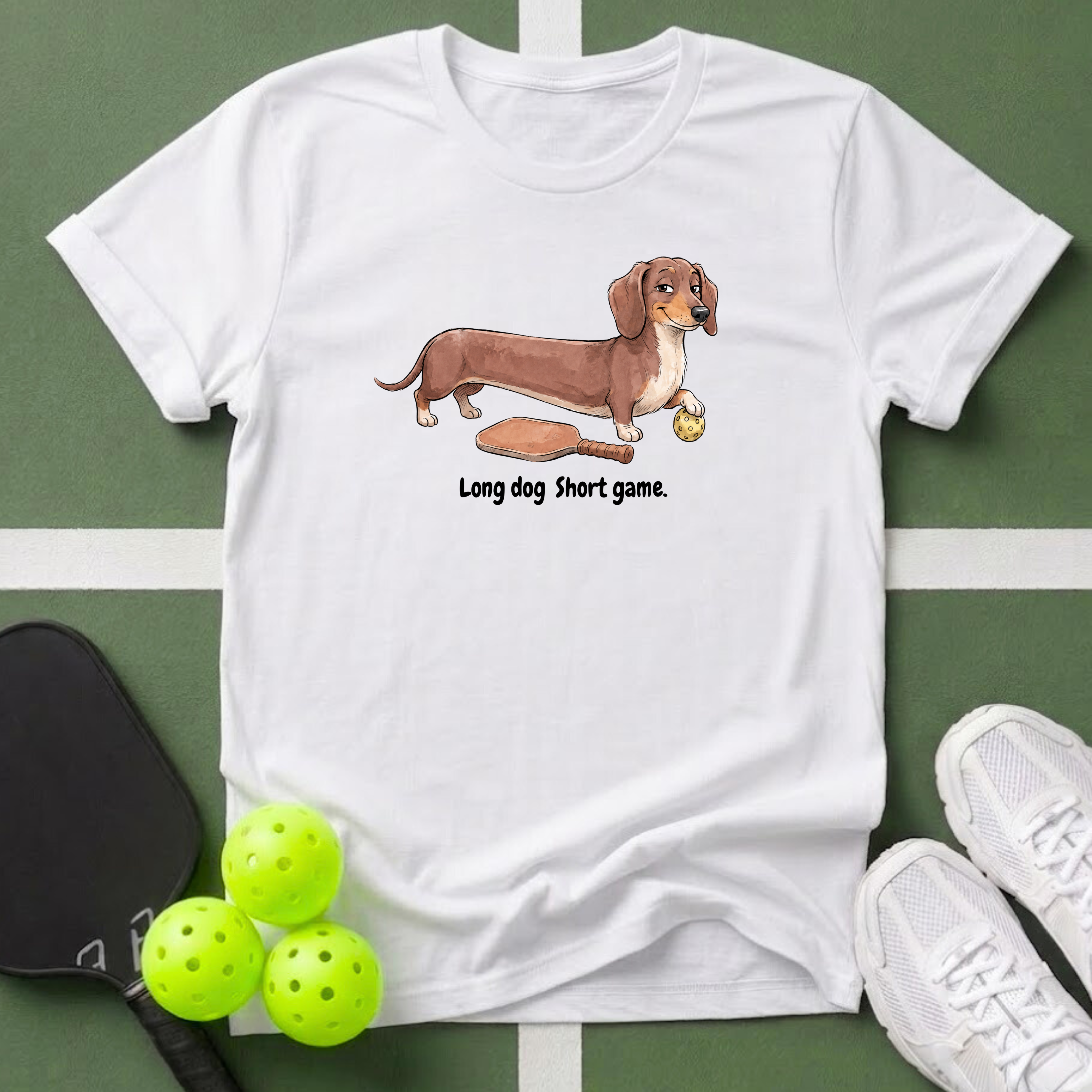 Short Game Dachshund T-Shirt