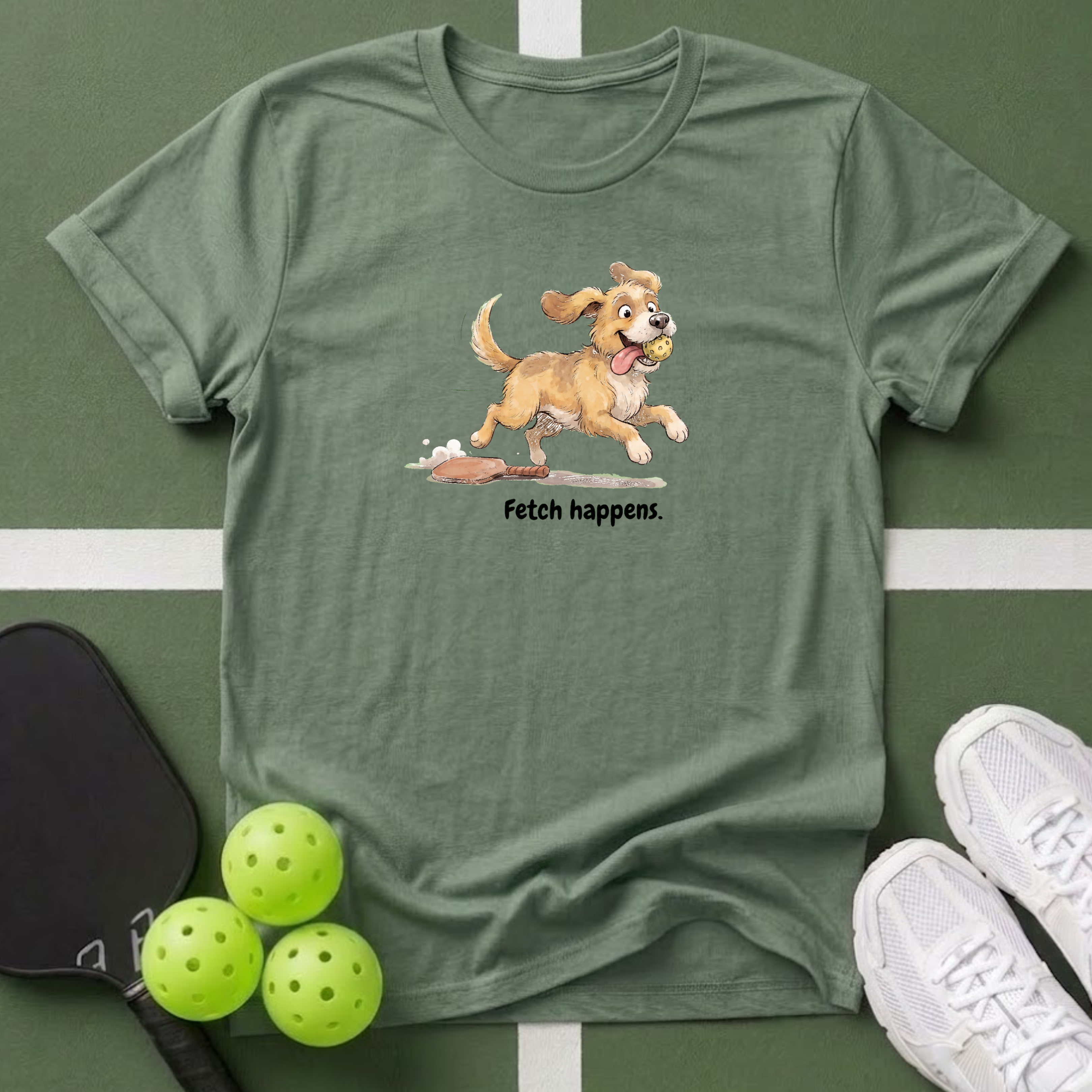 Fetch Happens Dog T-Shirt