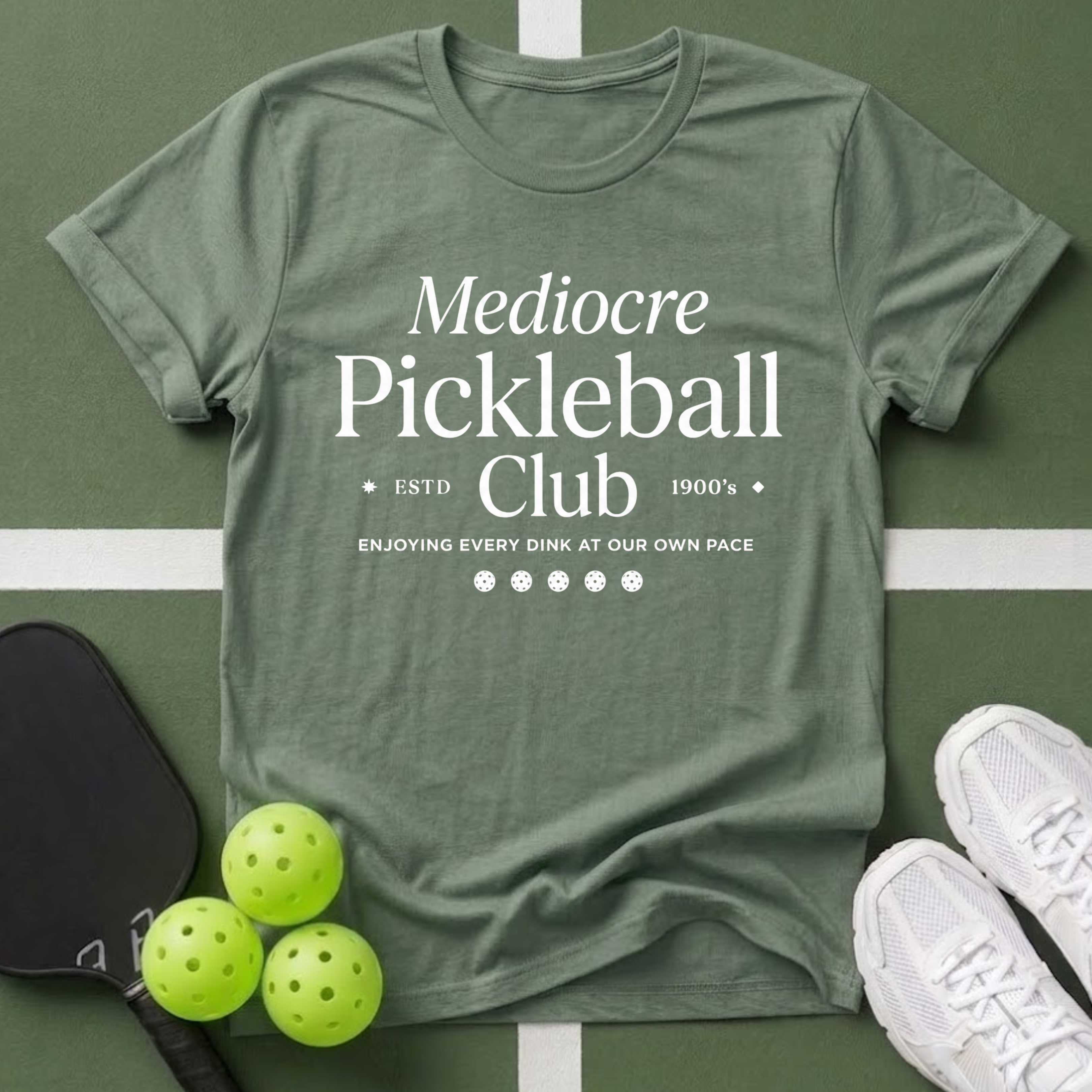 Mediocre Pickleball Club T-Shirt