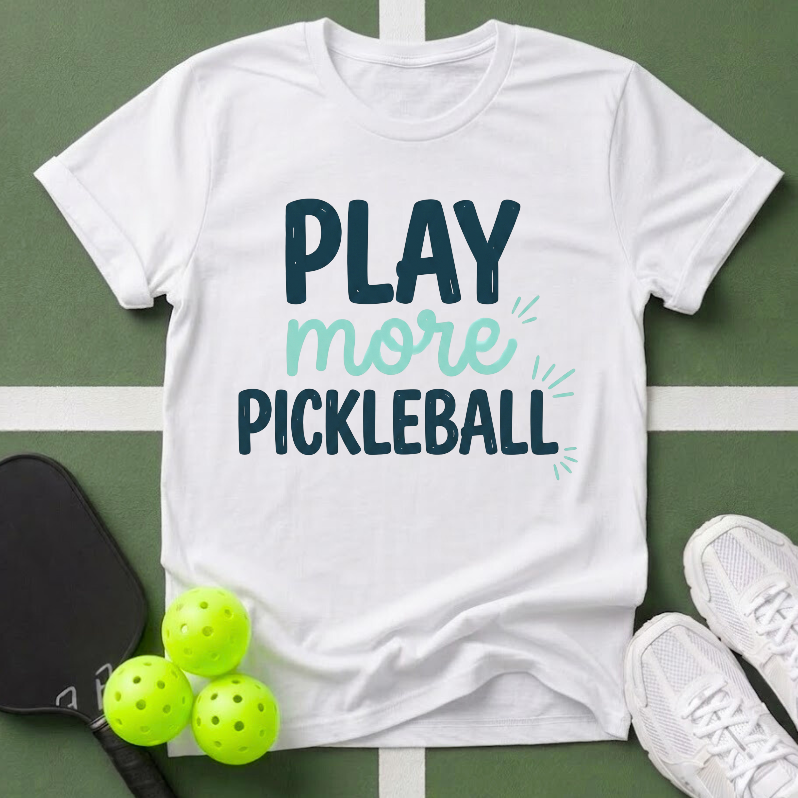 Play More Pickleball T-Shirt