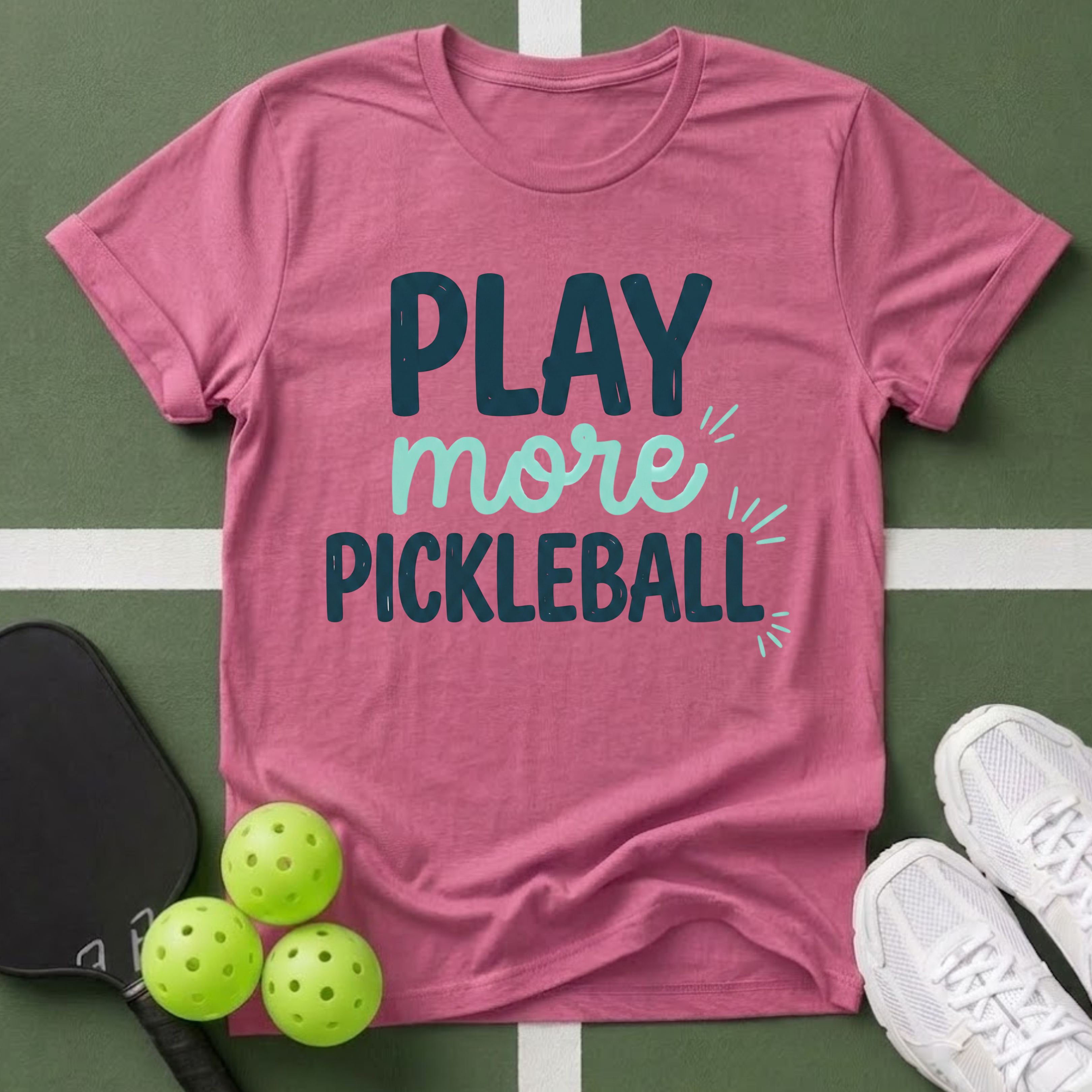 Play More Pickleball T-Shirt