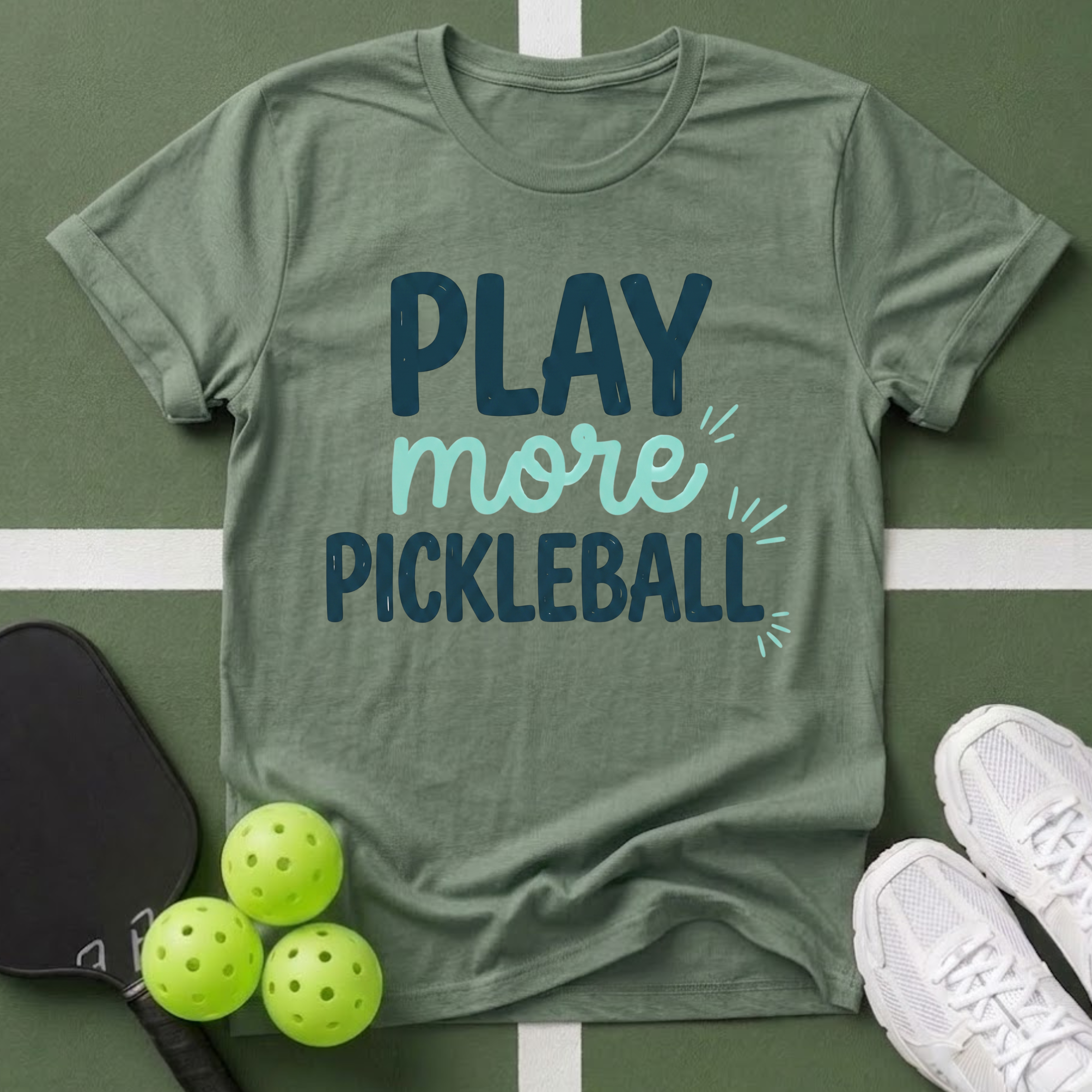 Play More Pickleball T-Shirt