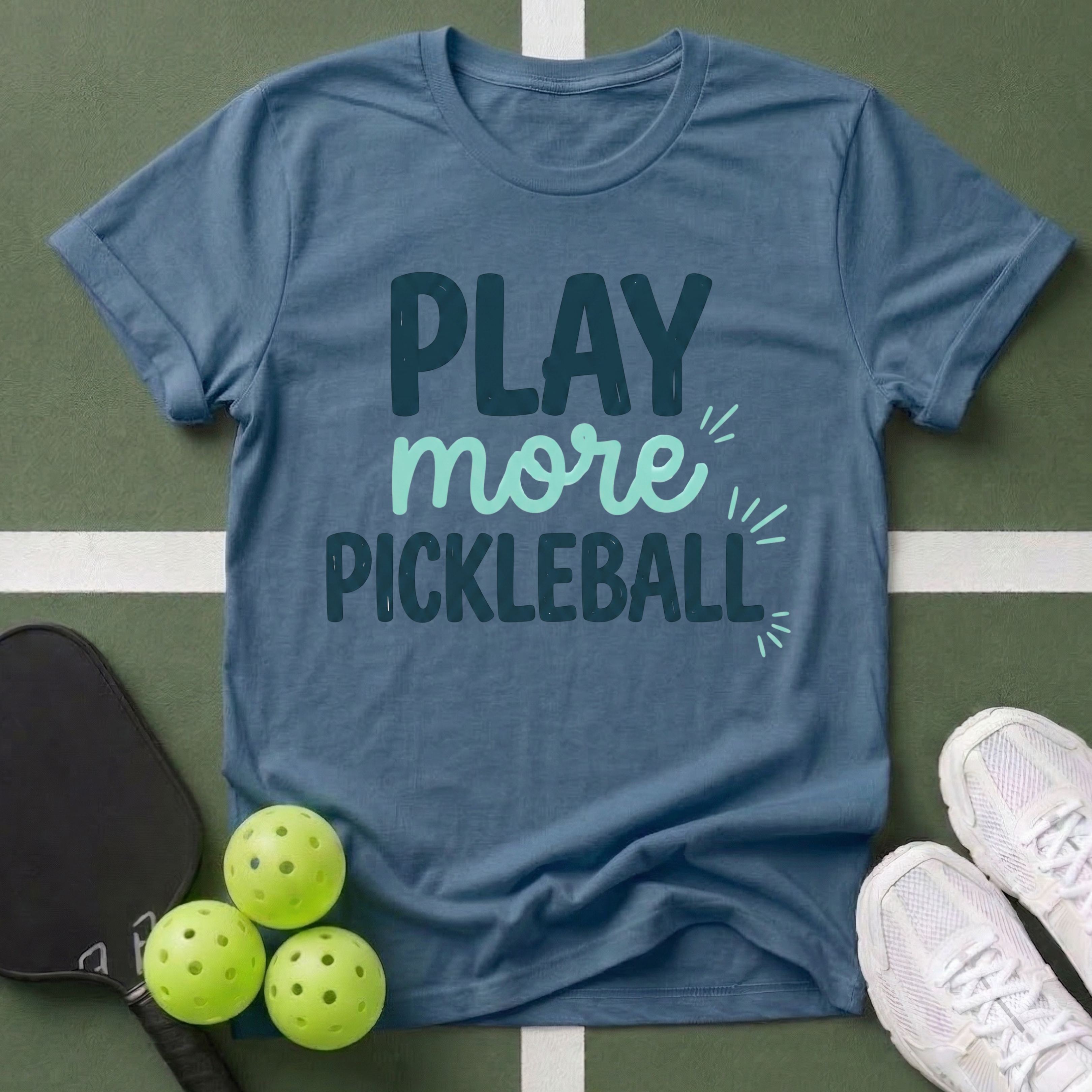 Play More Pickleball T-Shirt