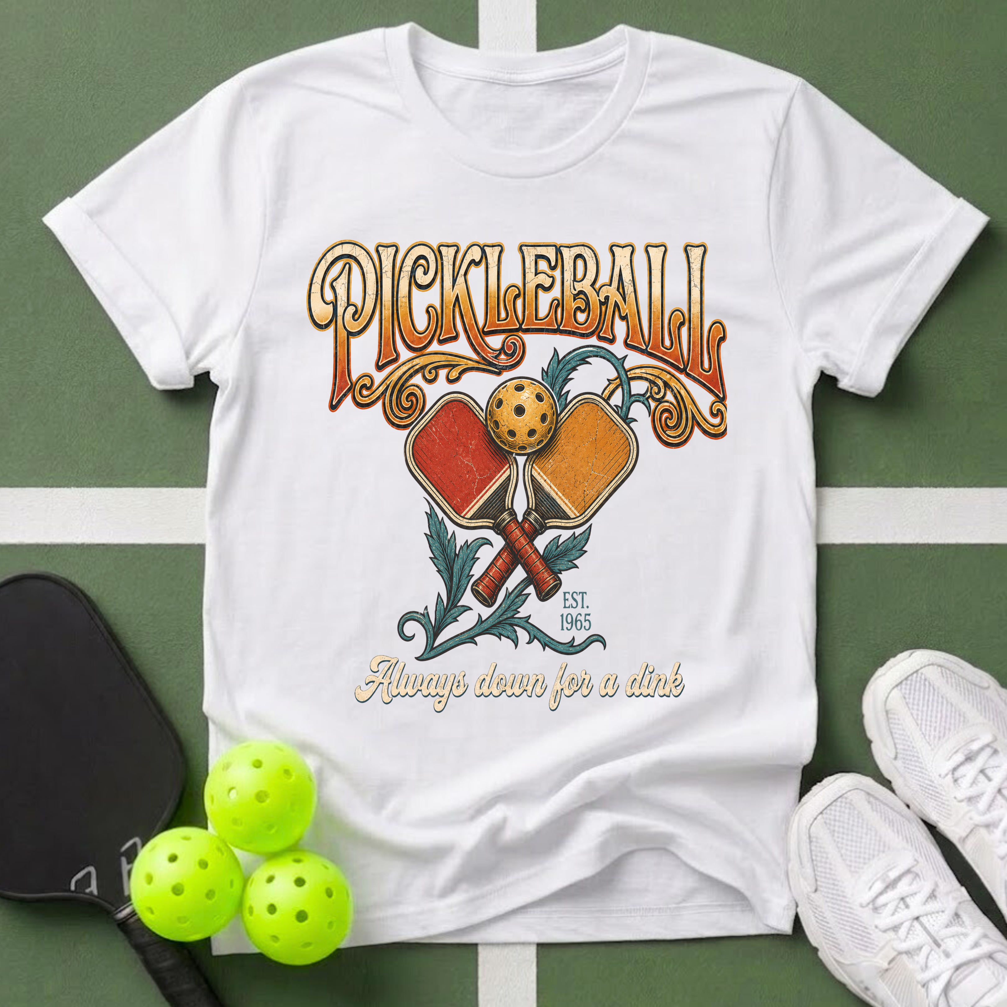 Vintage Pickleball Paddles T-Shirt