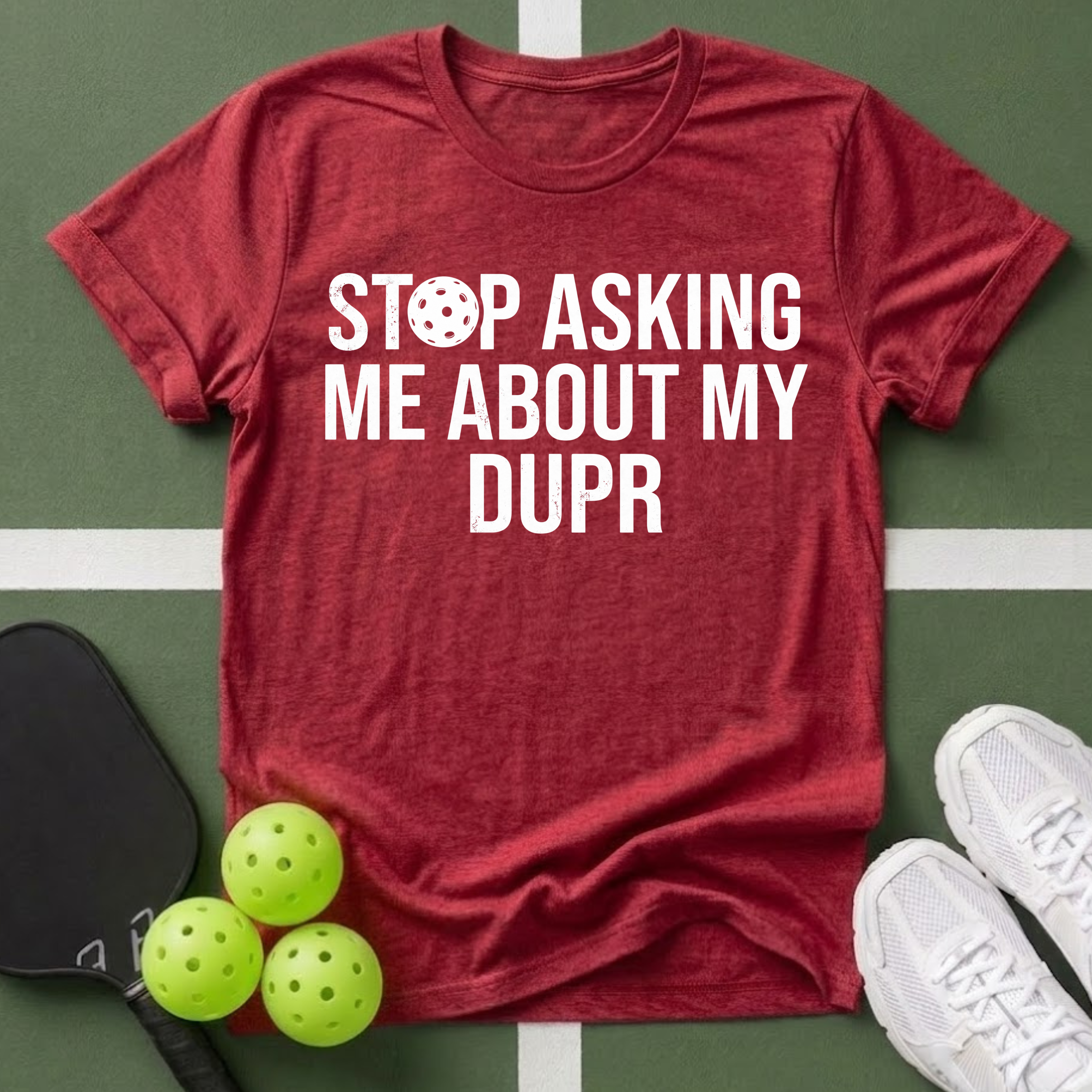 Stop Asking Me About My DUPR T-Shirt