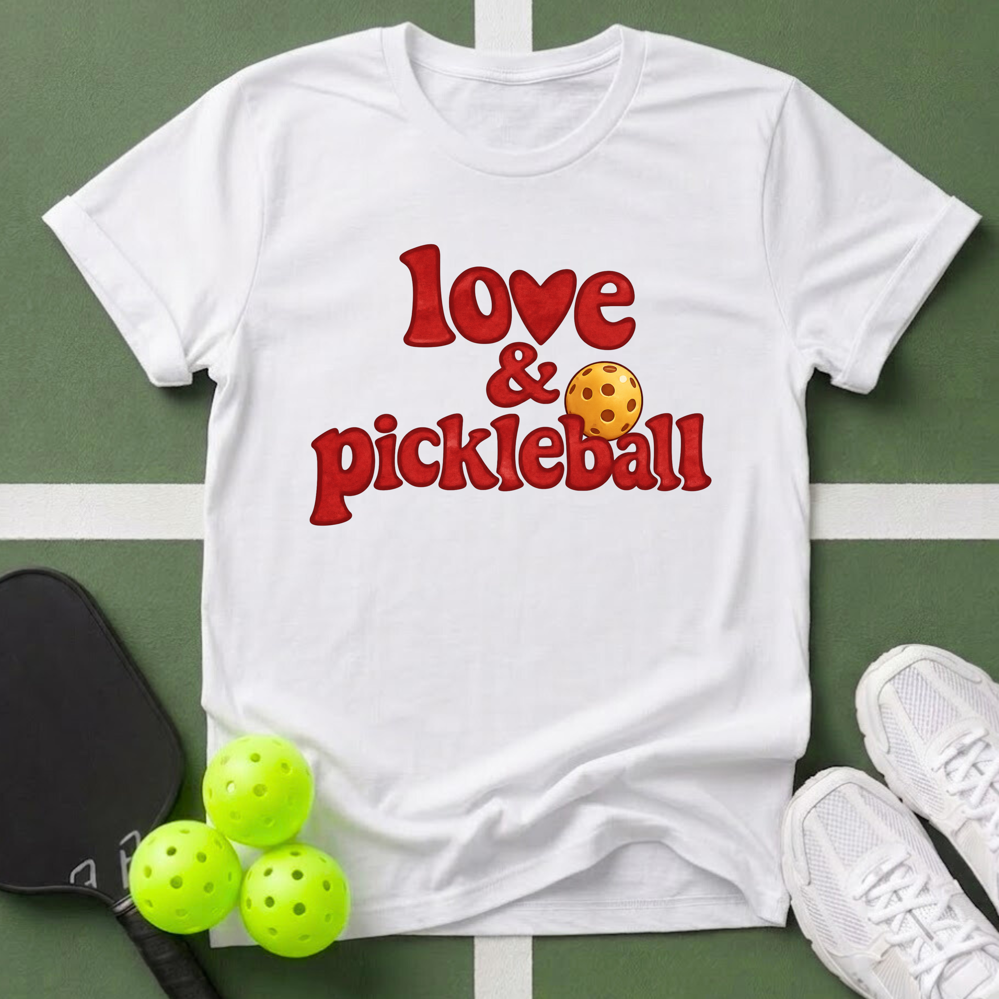 Love & Pickleball T‑Shirt