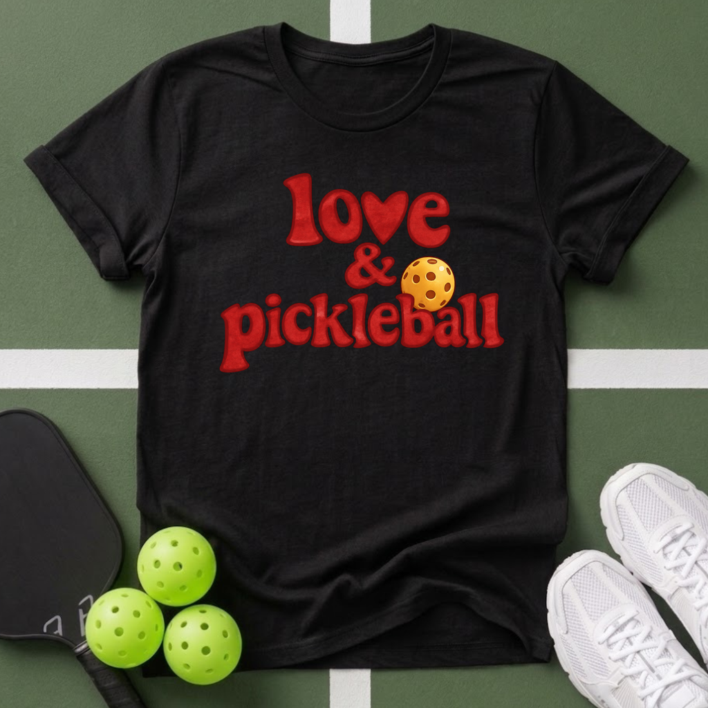Love & Pickleball T‑Shirt