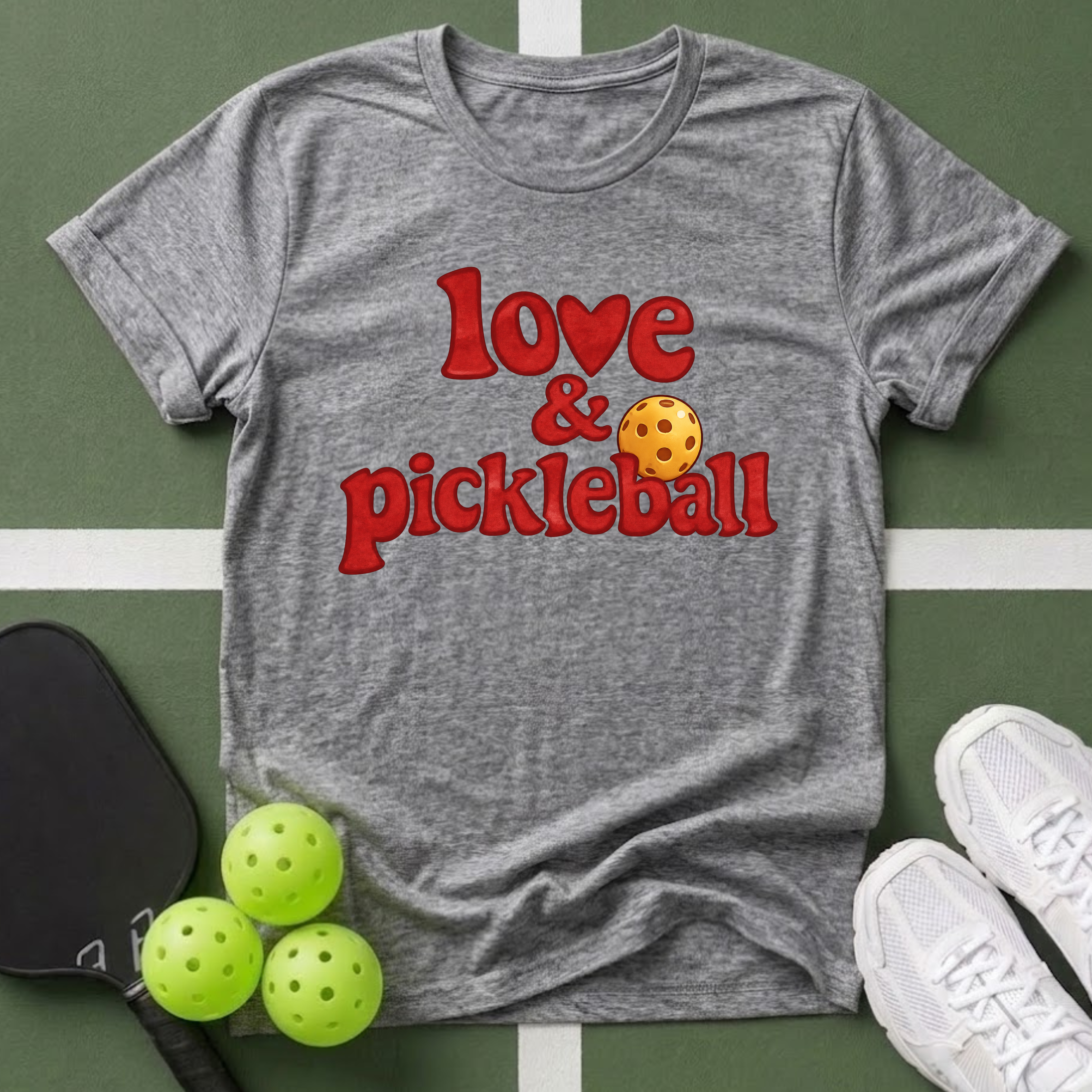 Love & Pickleball T‑Shirt