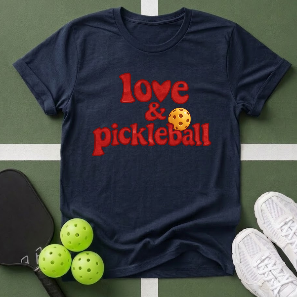 Love & Pickleball T‑Shirt
