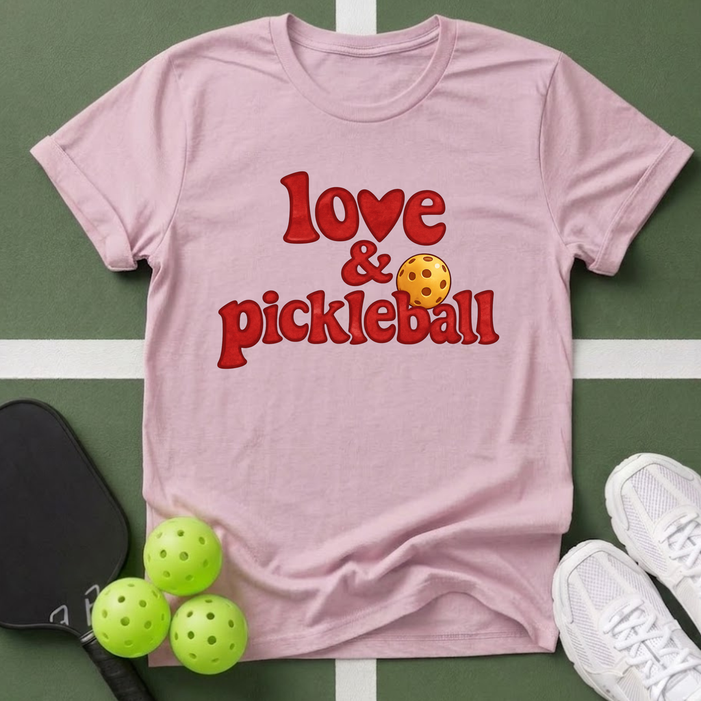 Love & Pickleball T‑Shirt