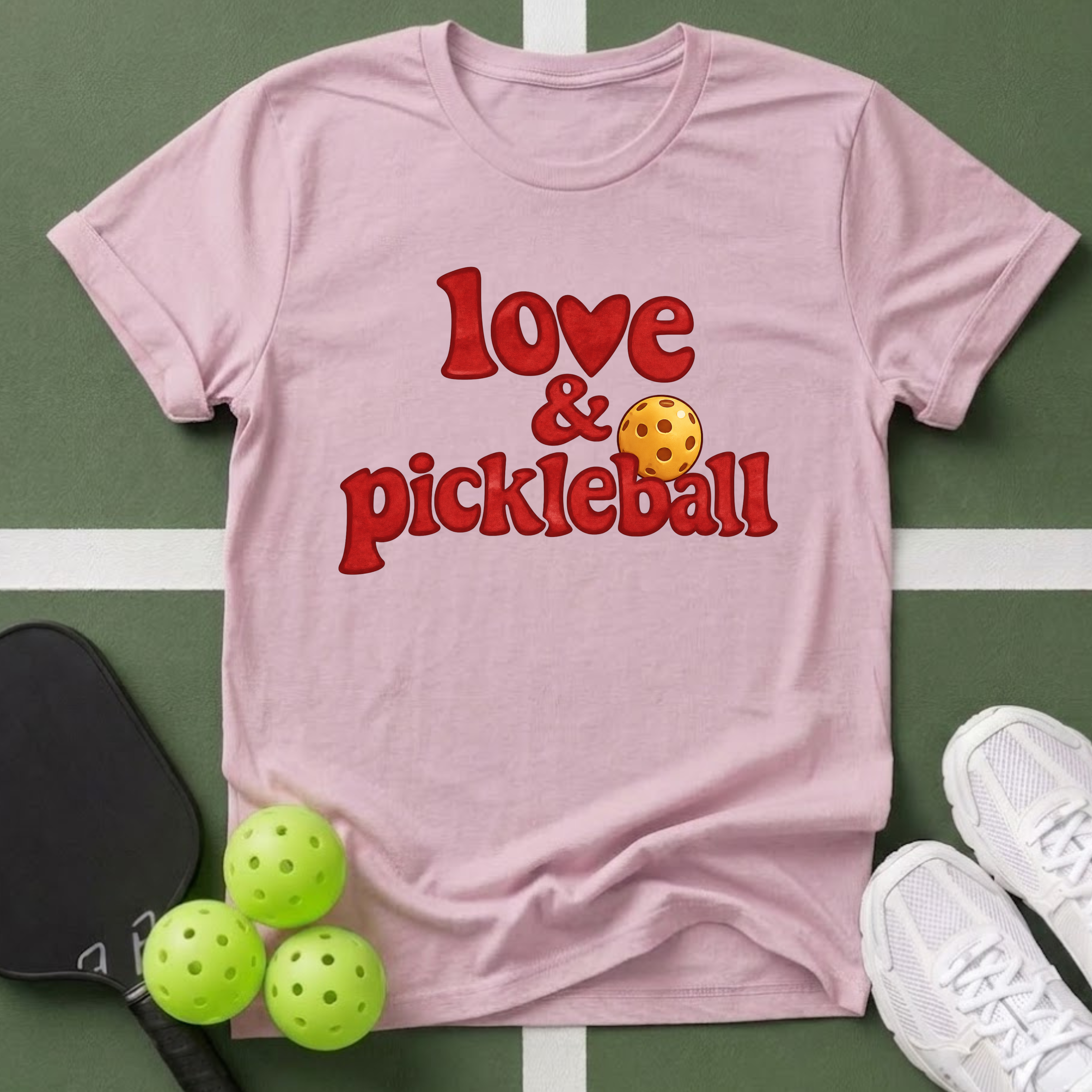 Love & Pickleball T‑Shirt