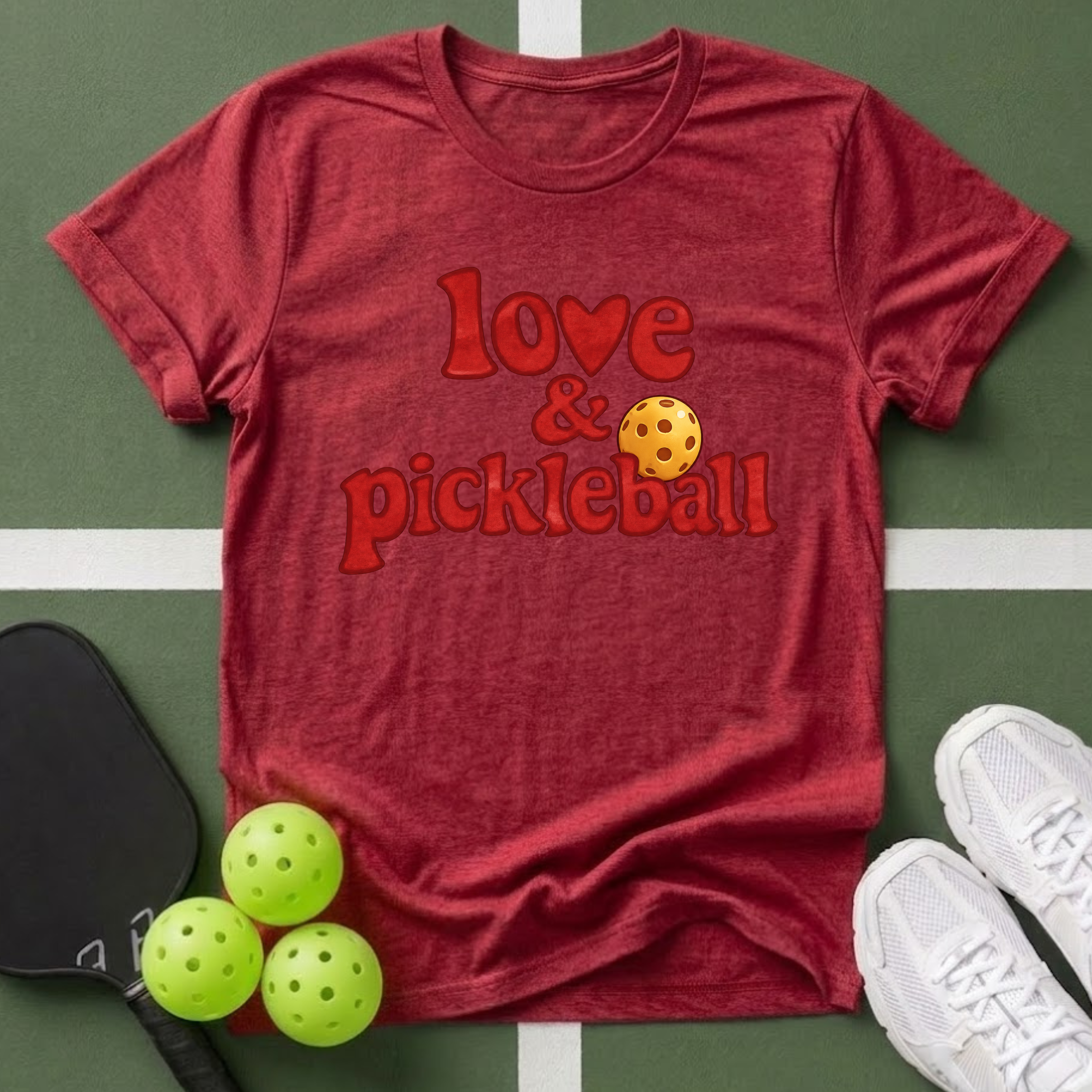 Love & Pickleball T‑Shirt