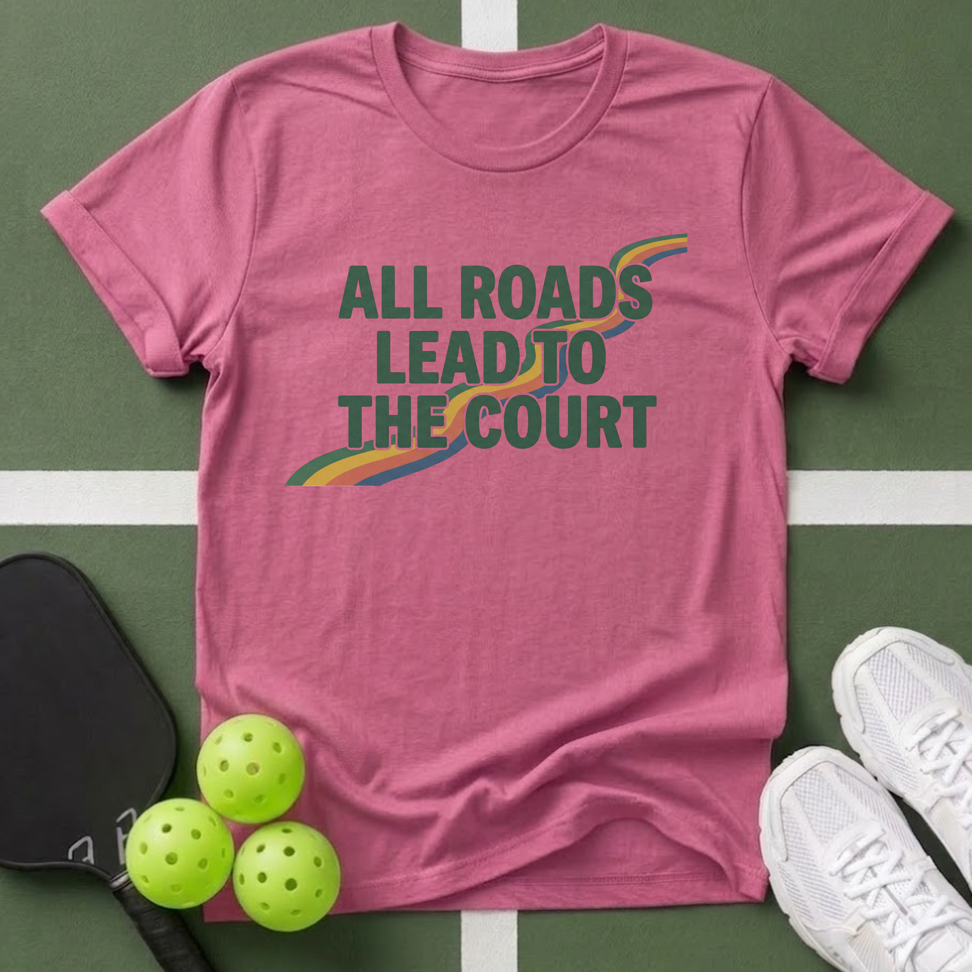 All Roads Lead to the Court T-Shirt