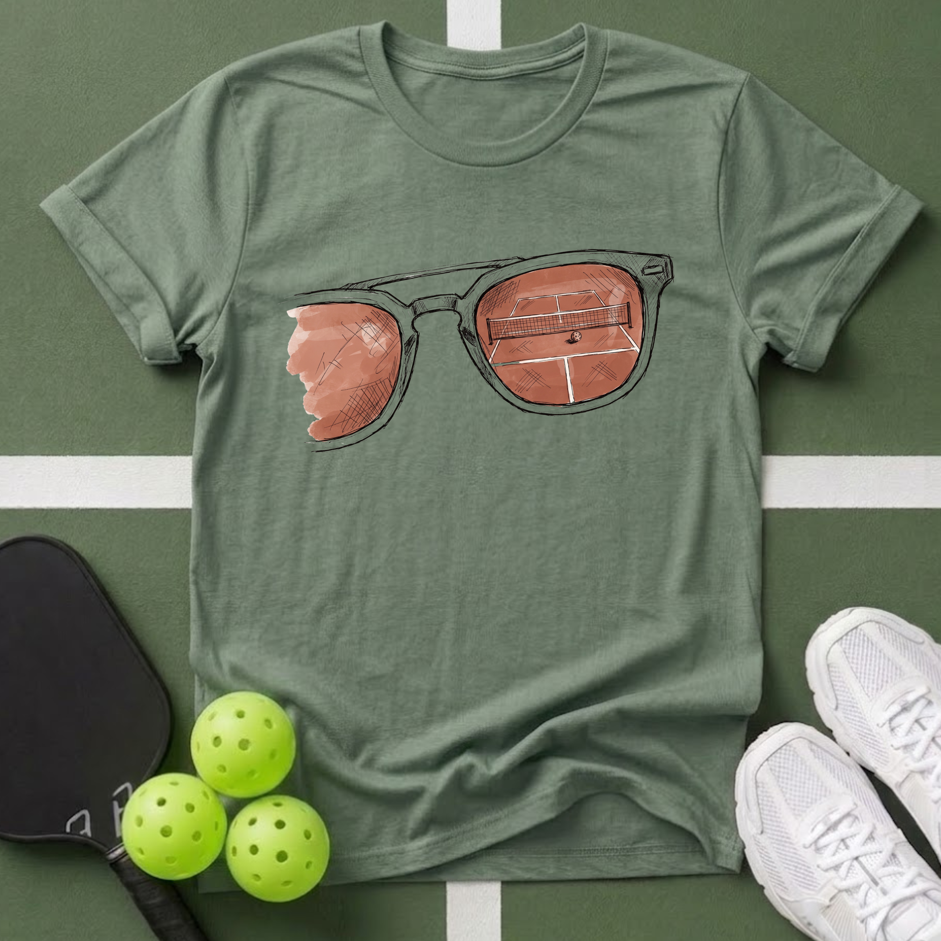 Court Reflection T-Shirt