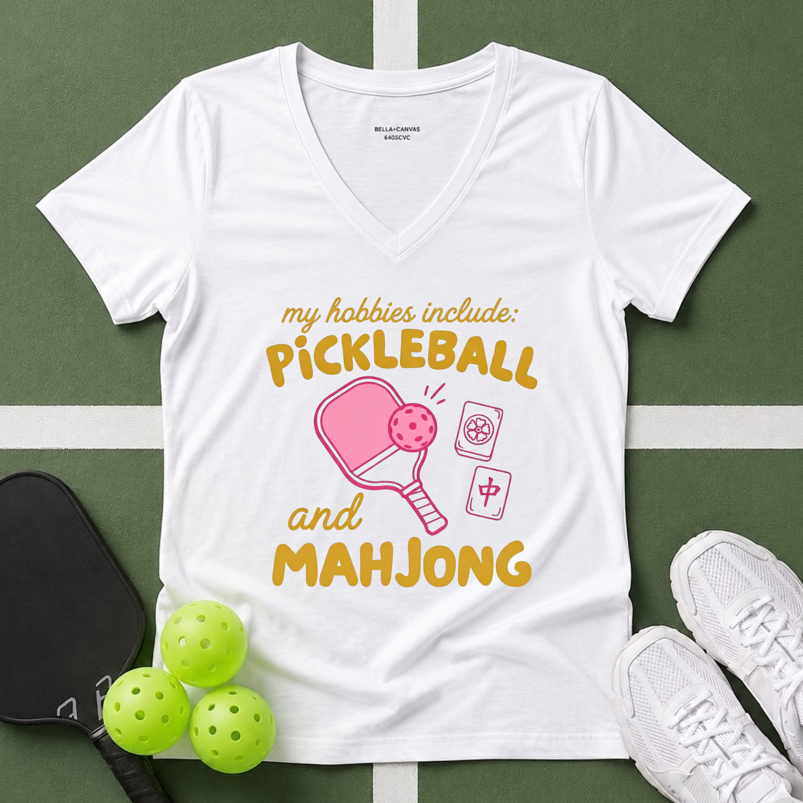 My Hobbies: Pickleball and Mahjong T-Shirt