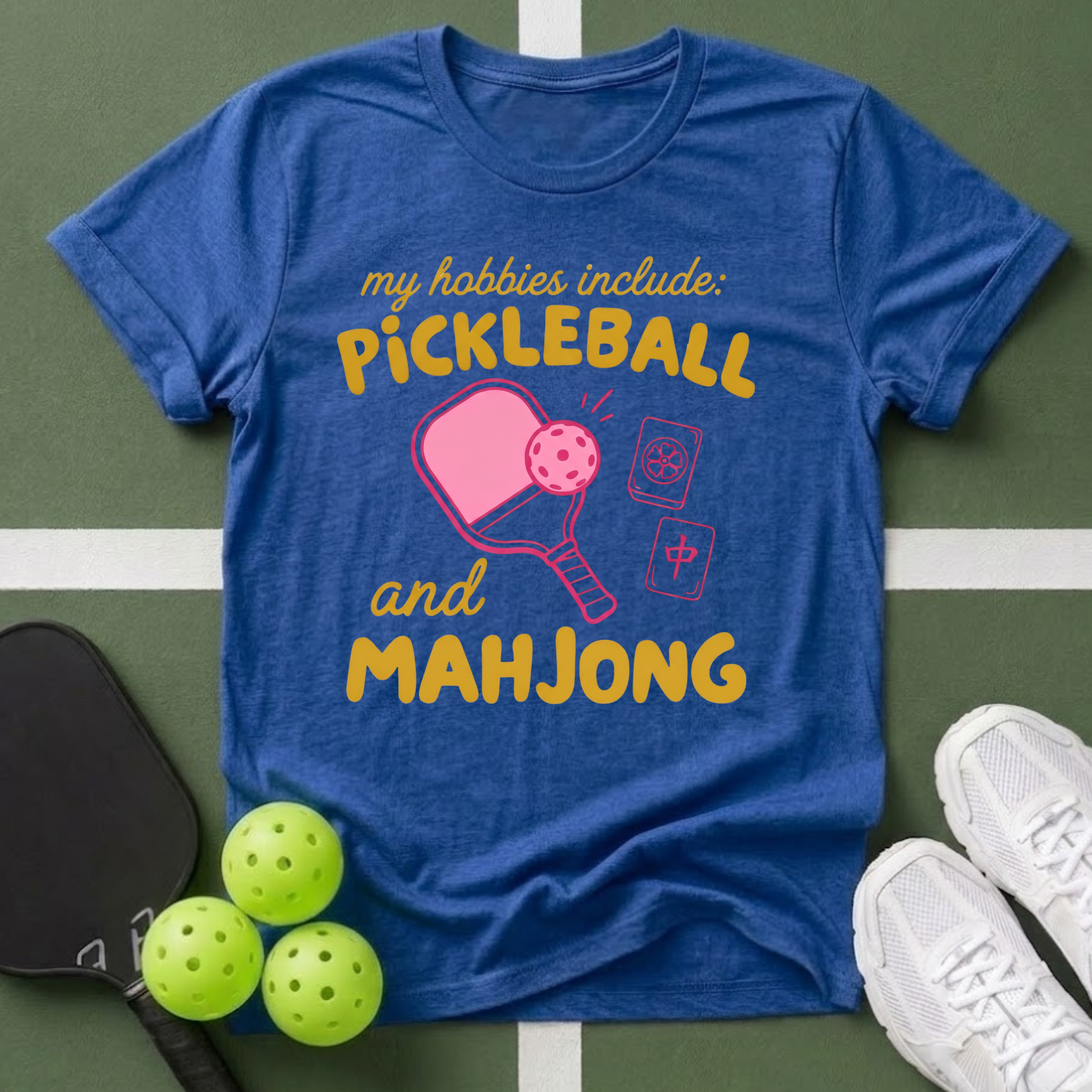 My Hobbies: Pickleball and Mahjong T-Shirt