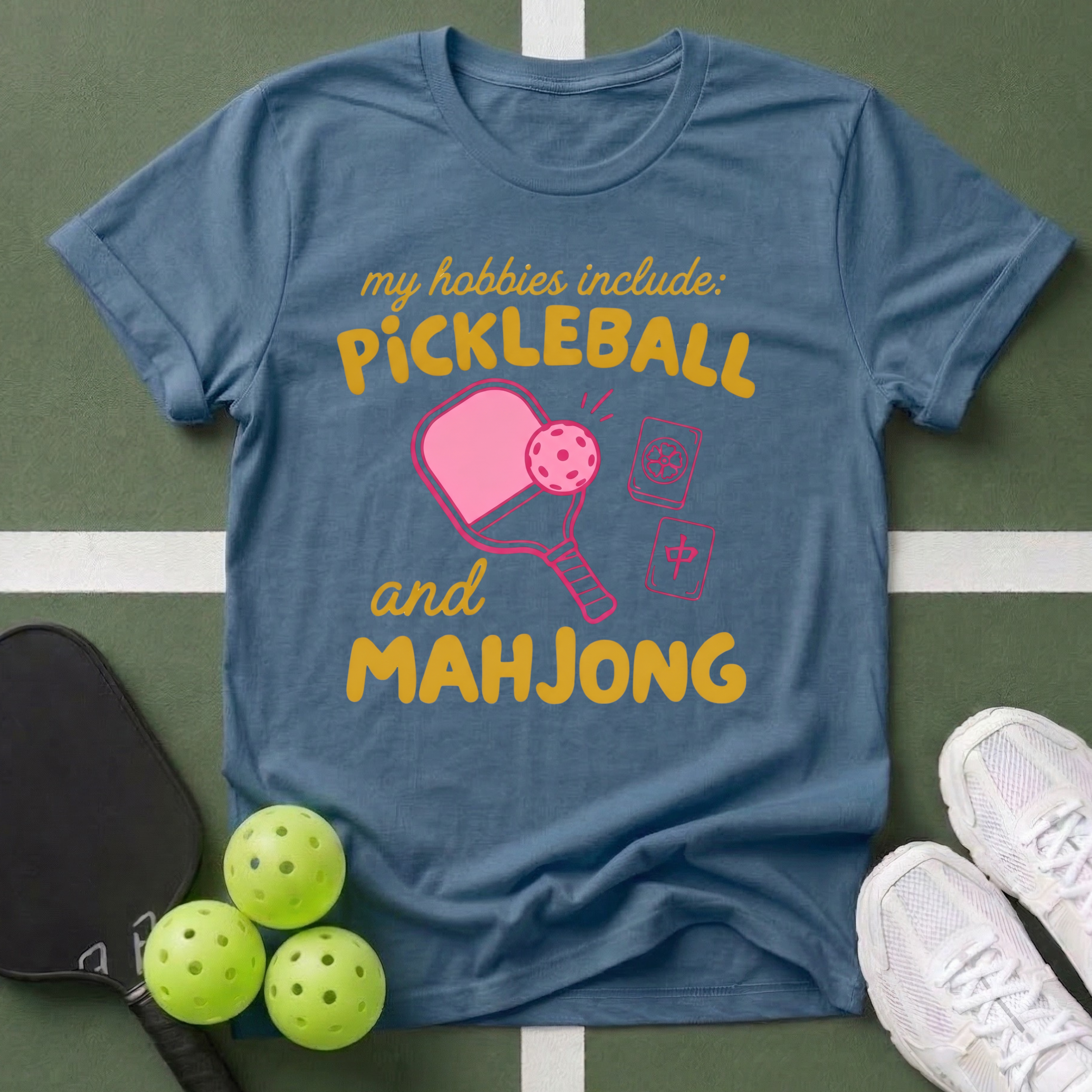 My Hobbies: Pickleball and Mahjong T-Shirt