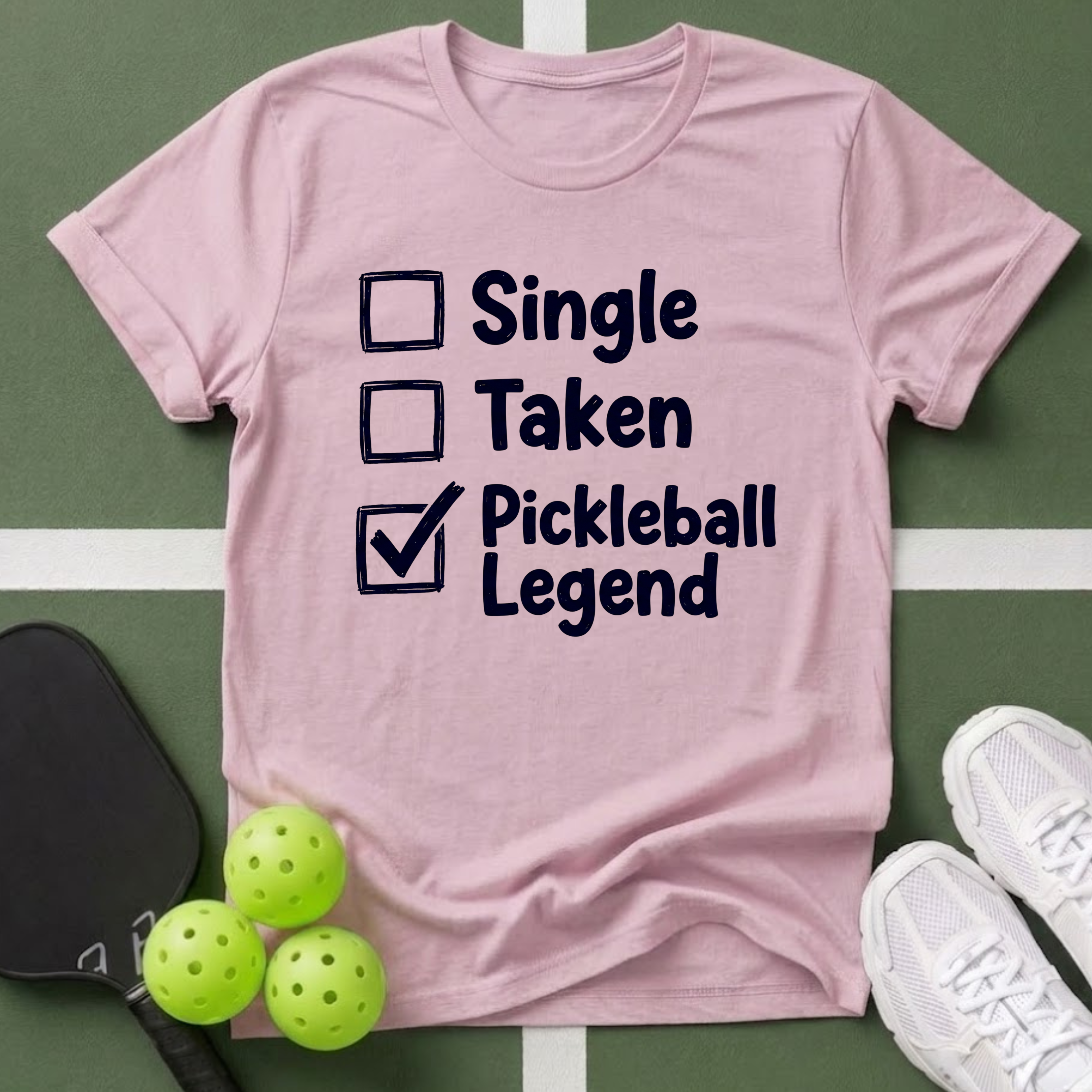 Pickleball Legend Check T-Shirt