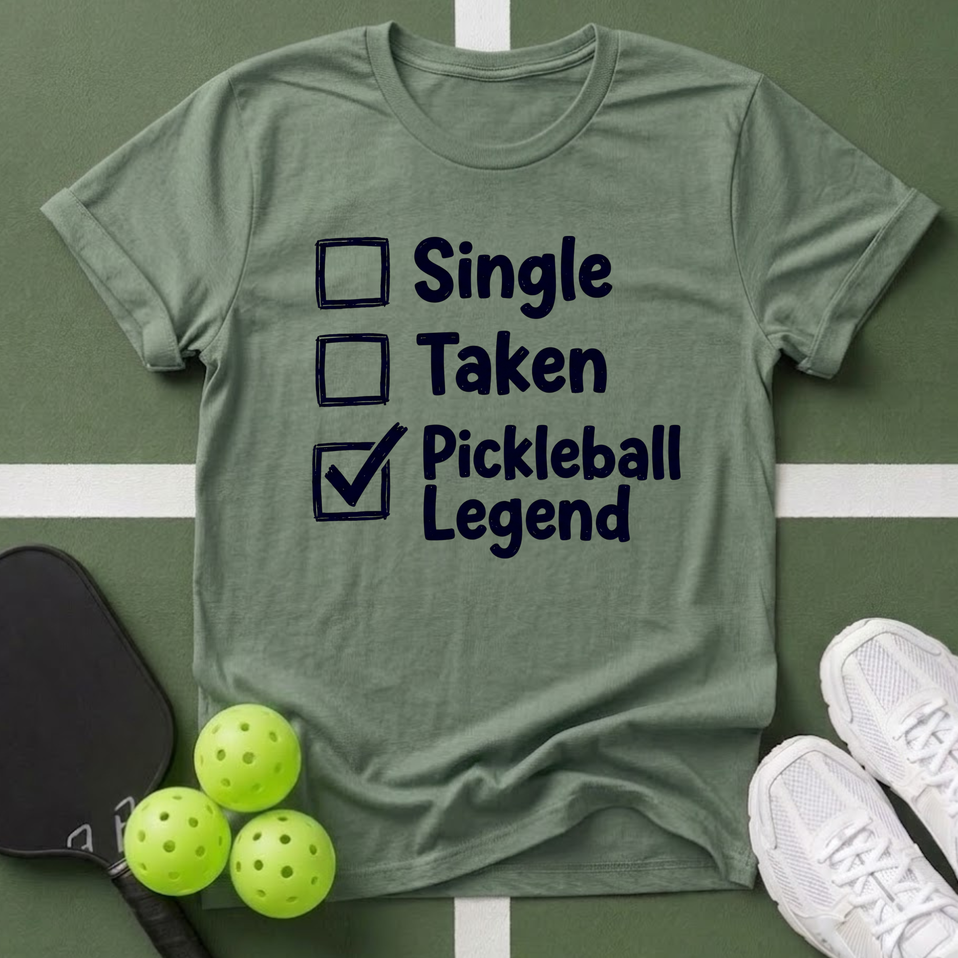 Pickleball Legend Check T-Shirt