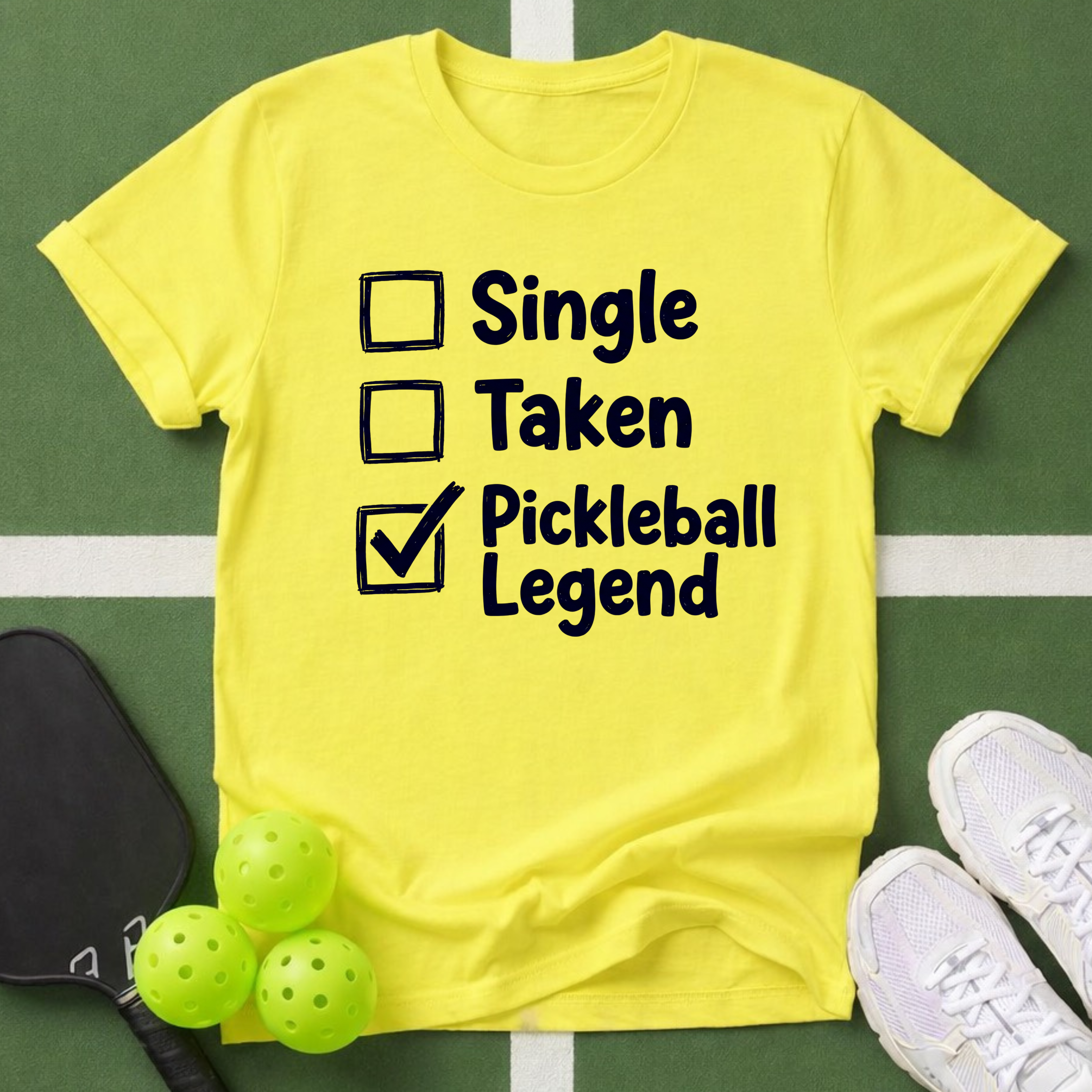 Pickleball Legend Check T-Shirt