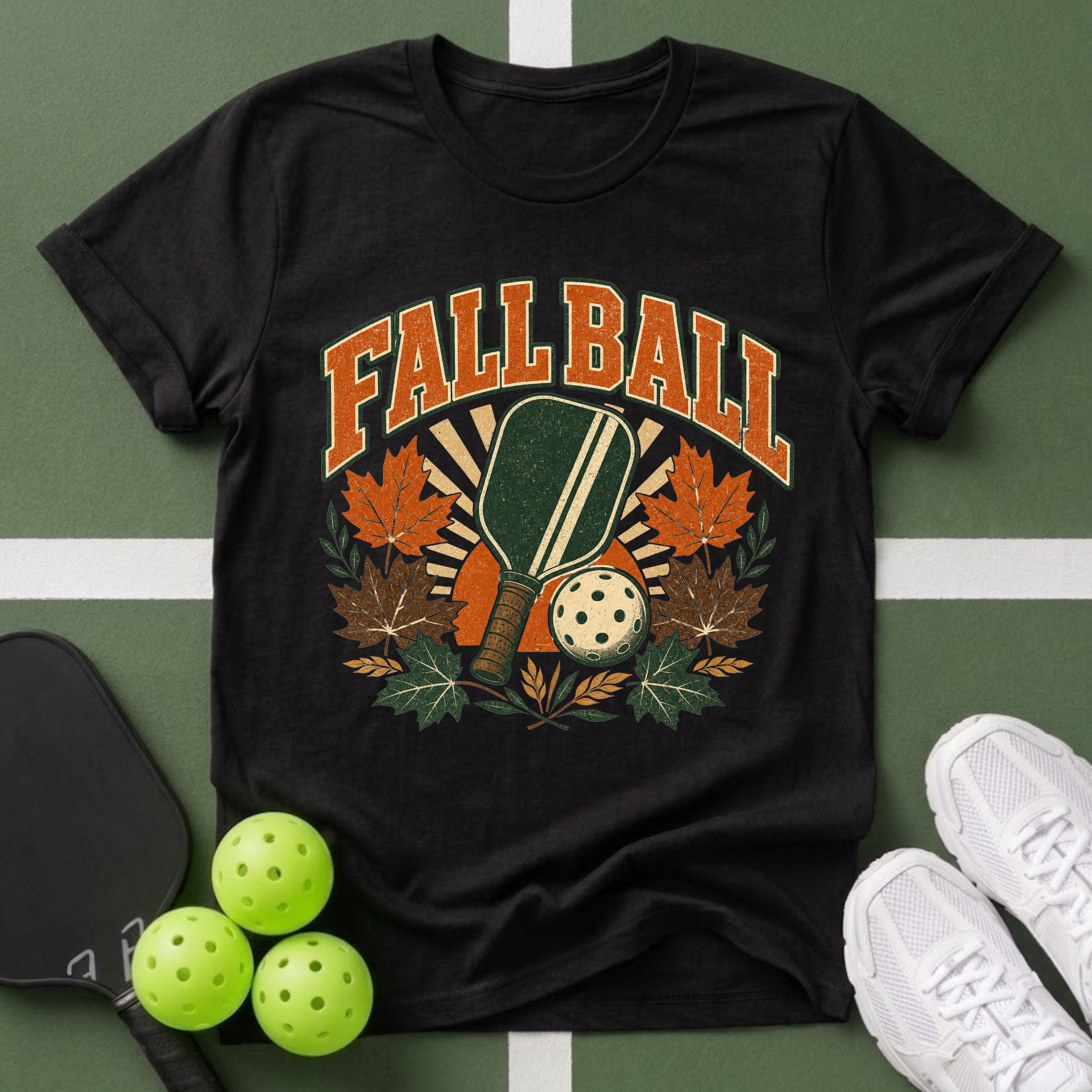 Fall Ball Leaves T‑Shirt