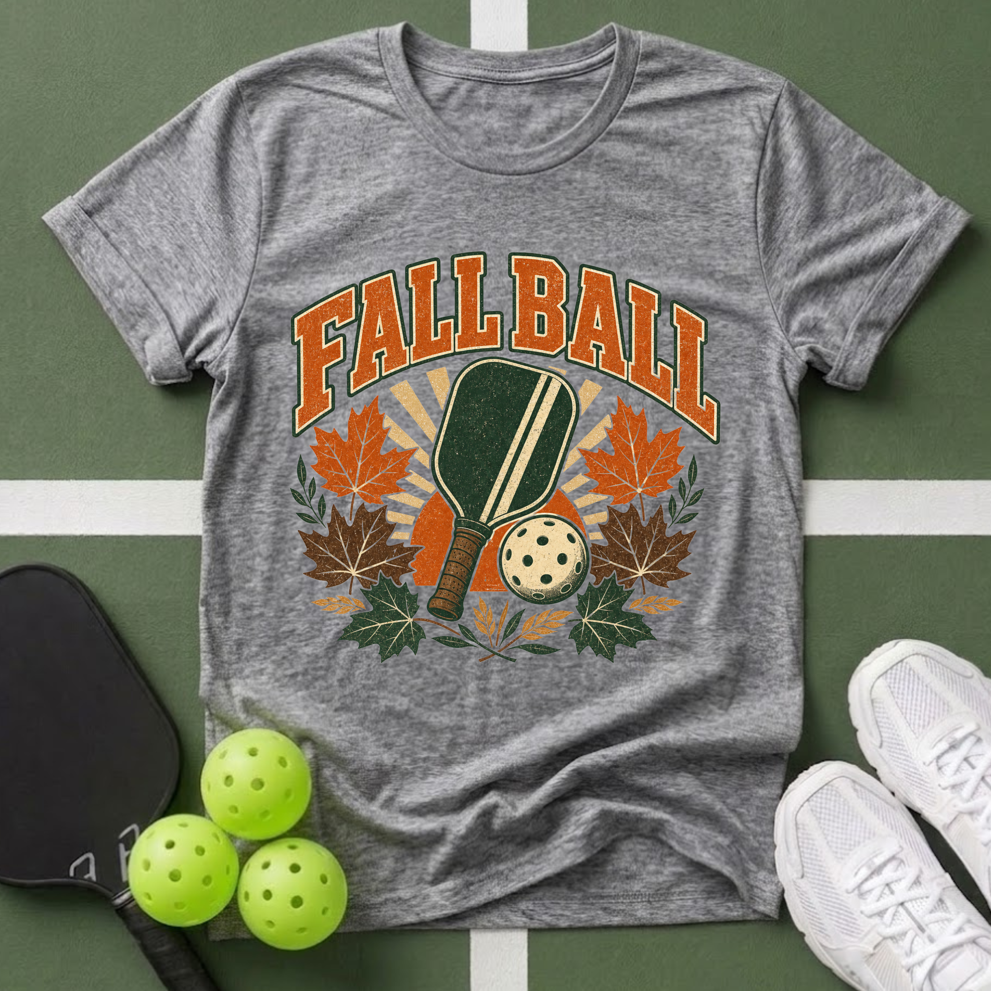 Fall Ball Leaves T‑Shirt