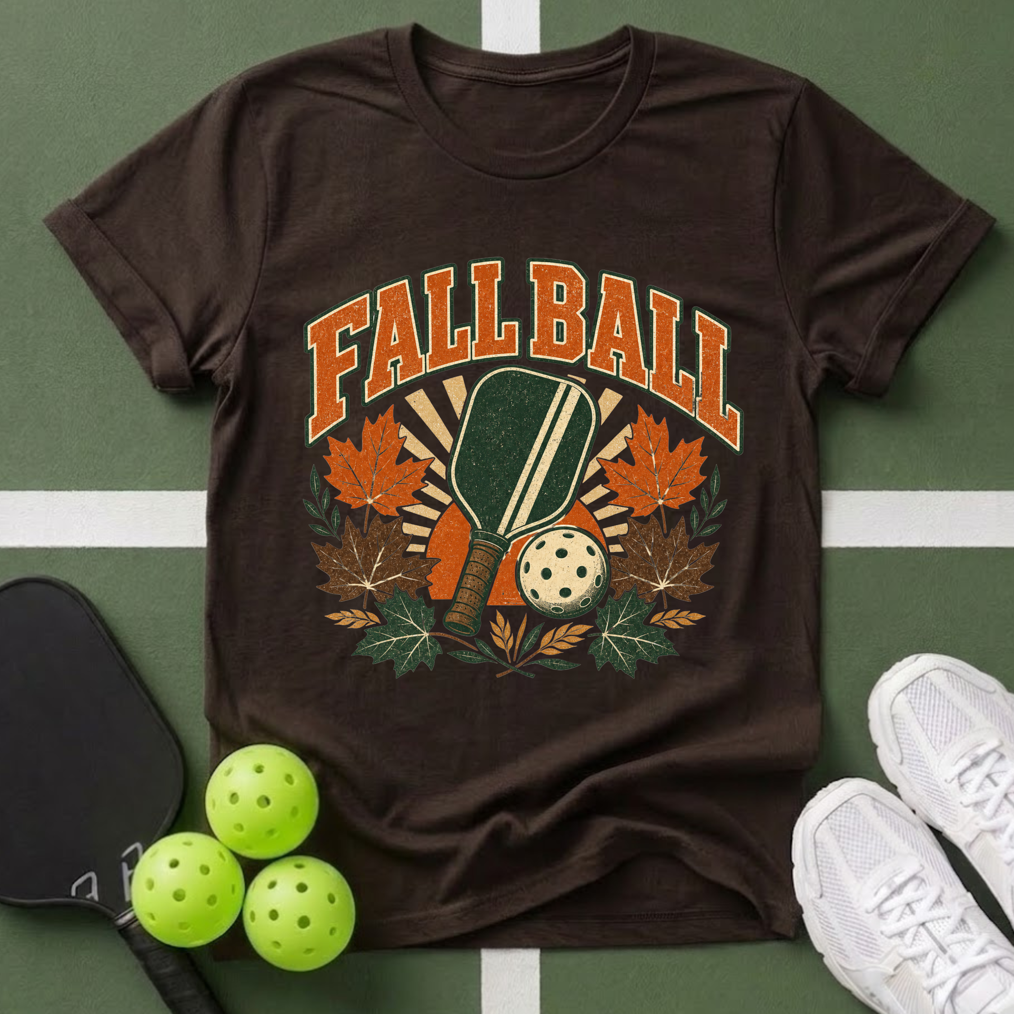 Fall Ball Leaves T‑Shirt