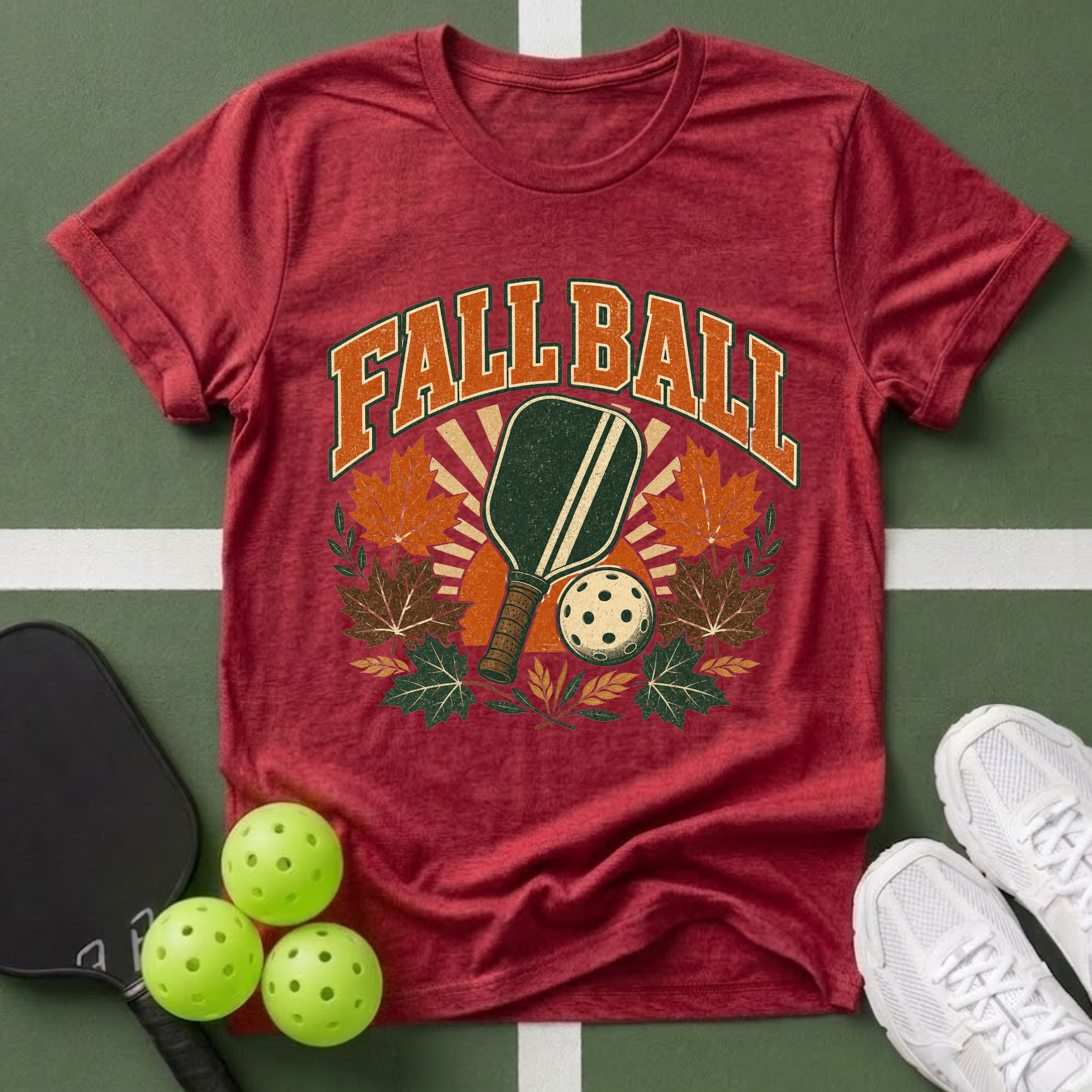Fall Ball Leaves T‑Shirt