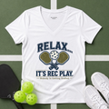 Relax Rec Play WOMANS FIT V-Neck T-Shirt