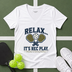 Relax Rec Play WOMANS FIT V-Neck T-Shirt
