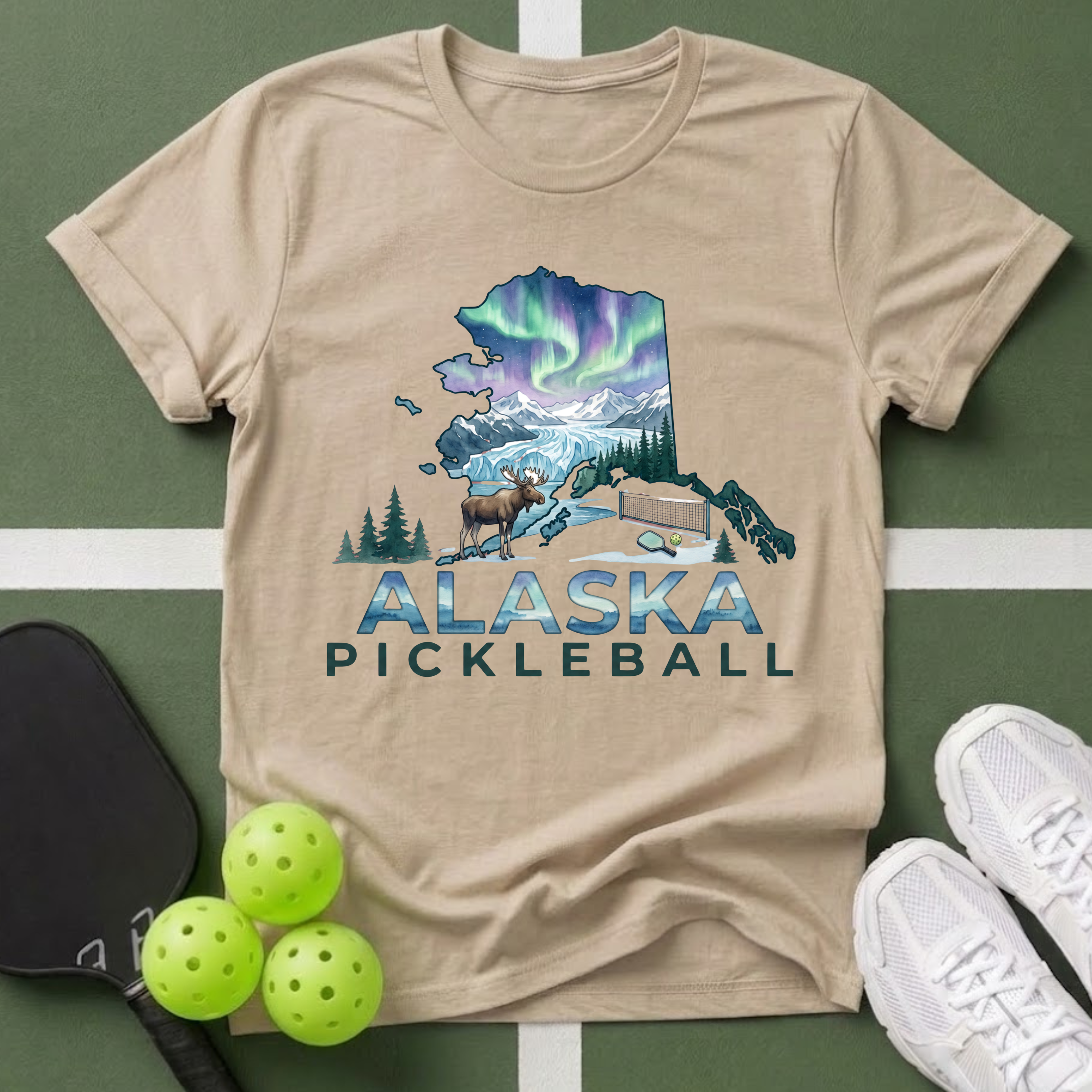 State- Alaska Pickleball T-Shirt