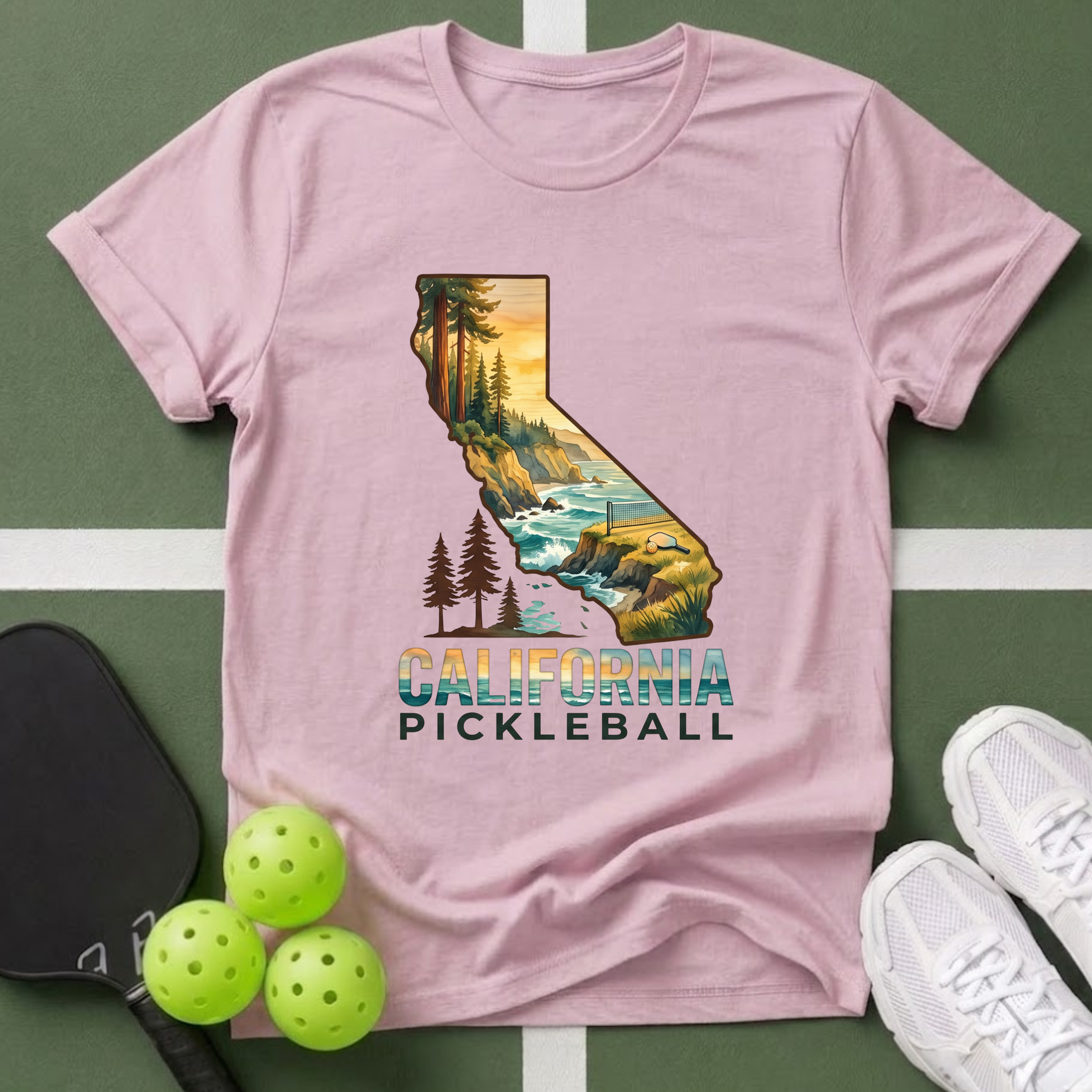 State- California Pickleball T-Shirt
